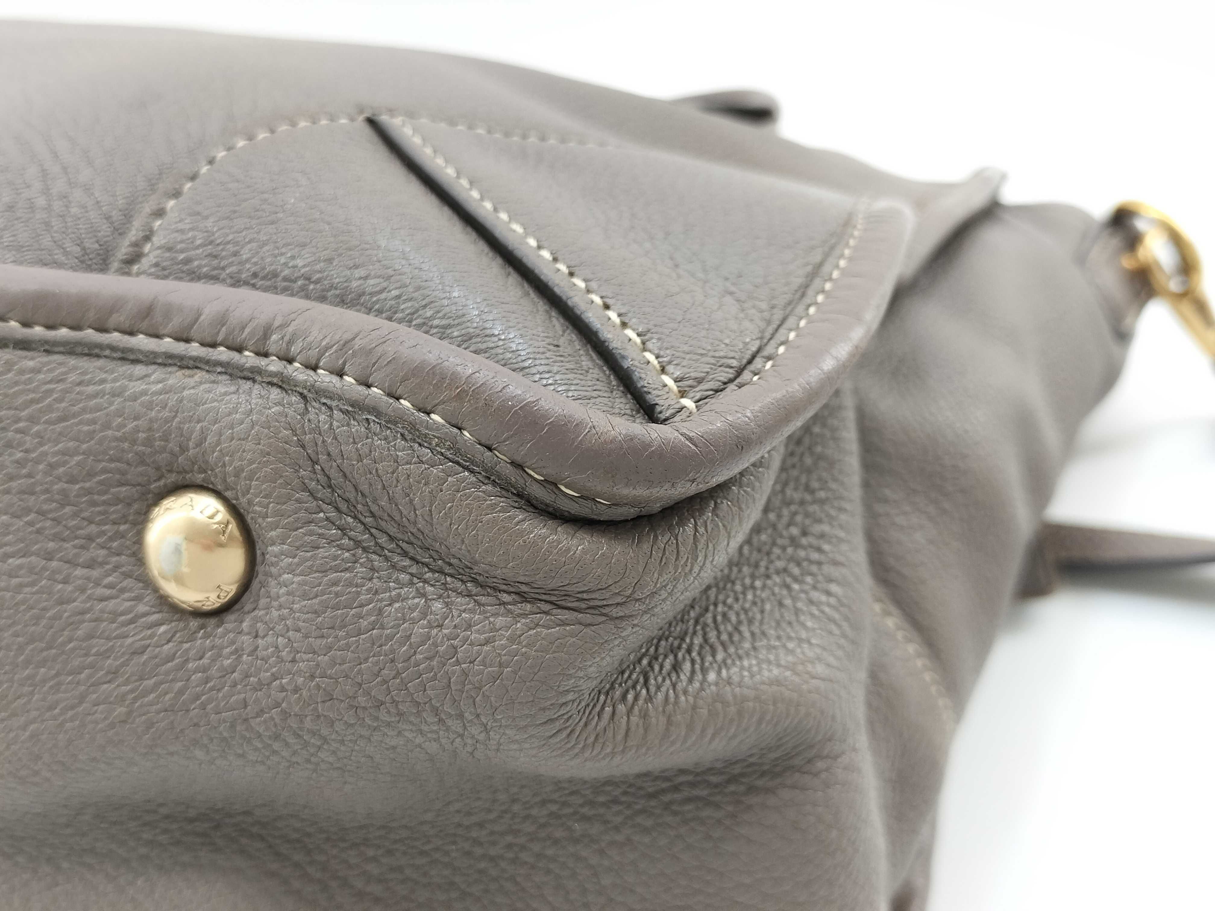 Cergo Gold Logo Tote Shoulder Bag 2-Way Gray BR4739 Tote Bag — view 8
