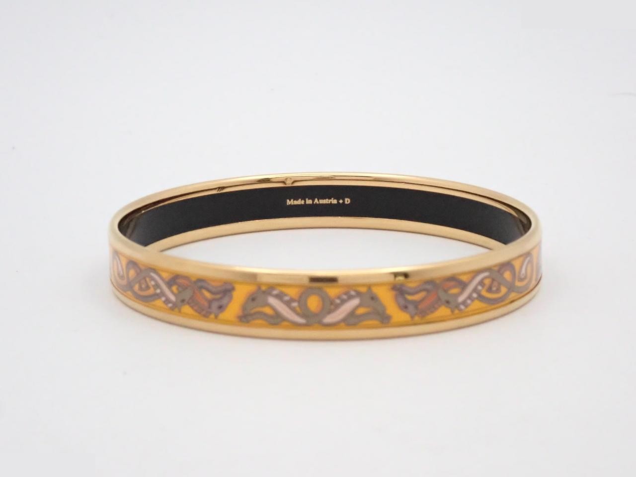 Email PM Enamel Bracelet Bangle (Metal) Gold — view 2