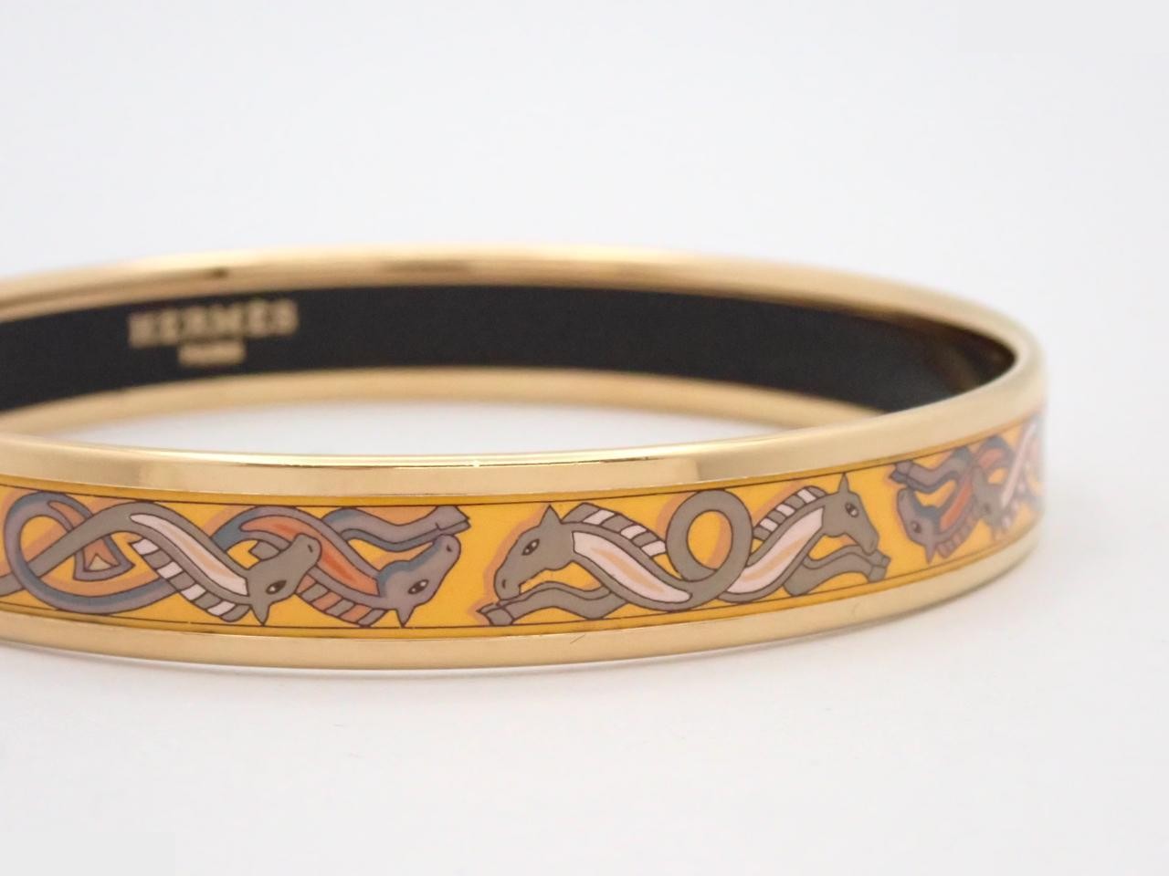 Email PM Enamel Bracelet Bangle (Metal) Gold — view 3