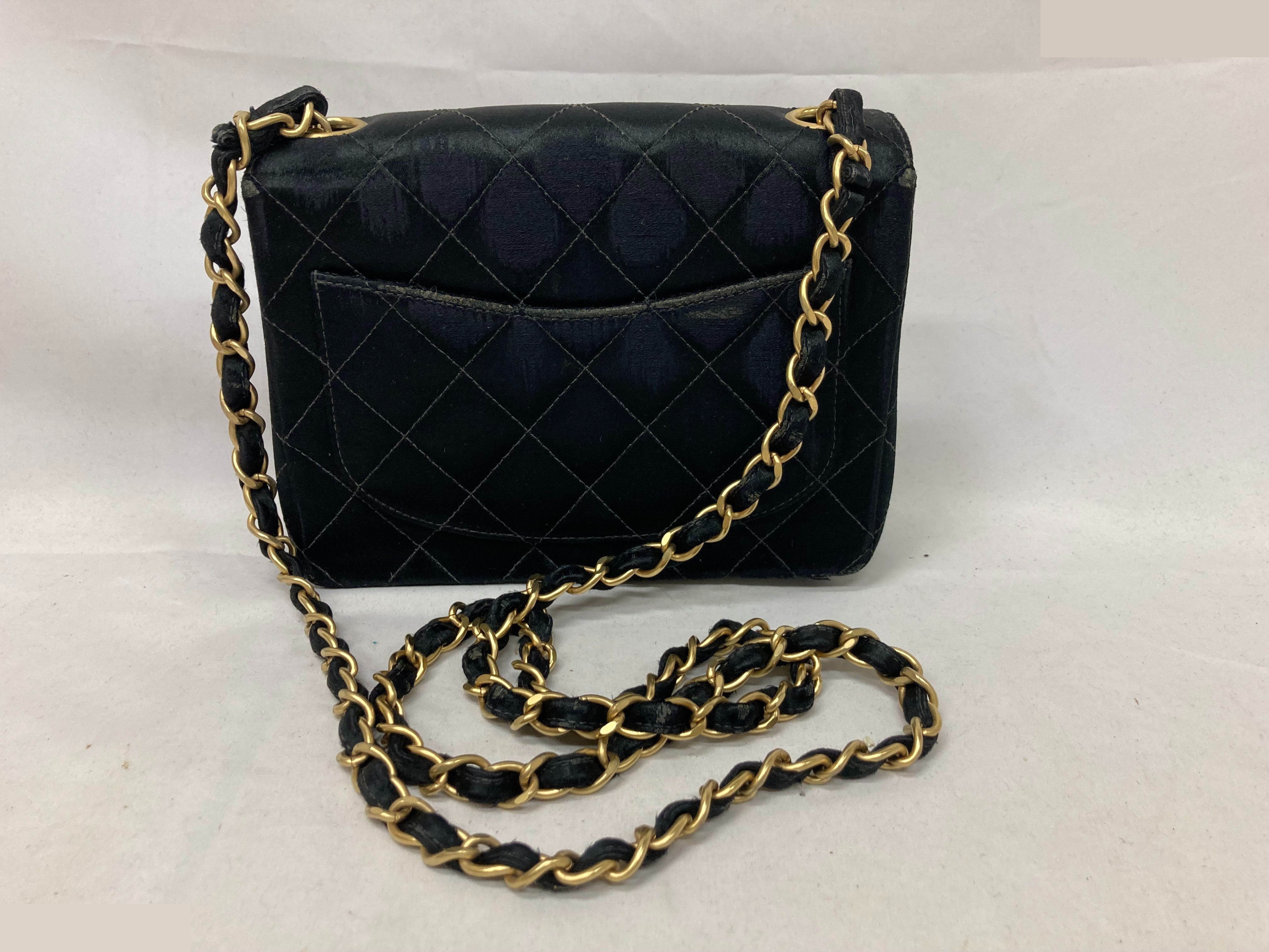 Matelassé satin shoulder bag (series 7) — view 2