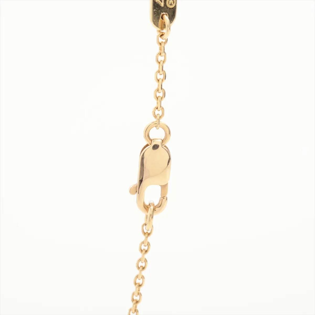 Fleurette Diamond Necklace, 750 (Yellow Gold), 6.7g, CL8917. Features: loose clasp, — view 4