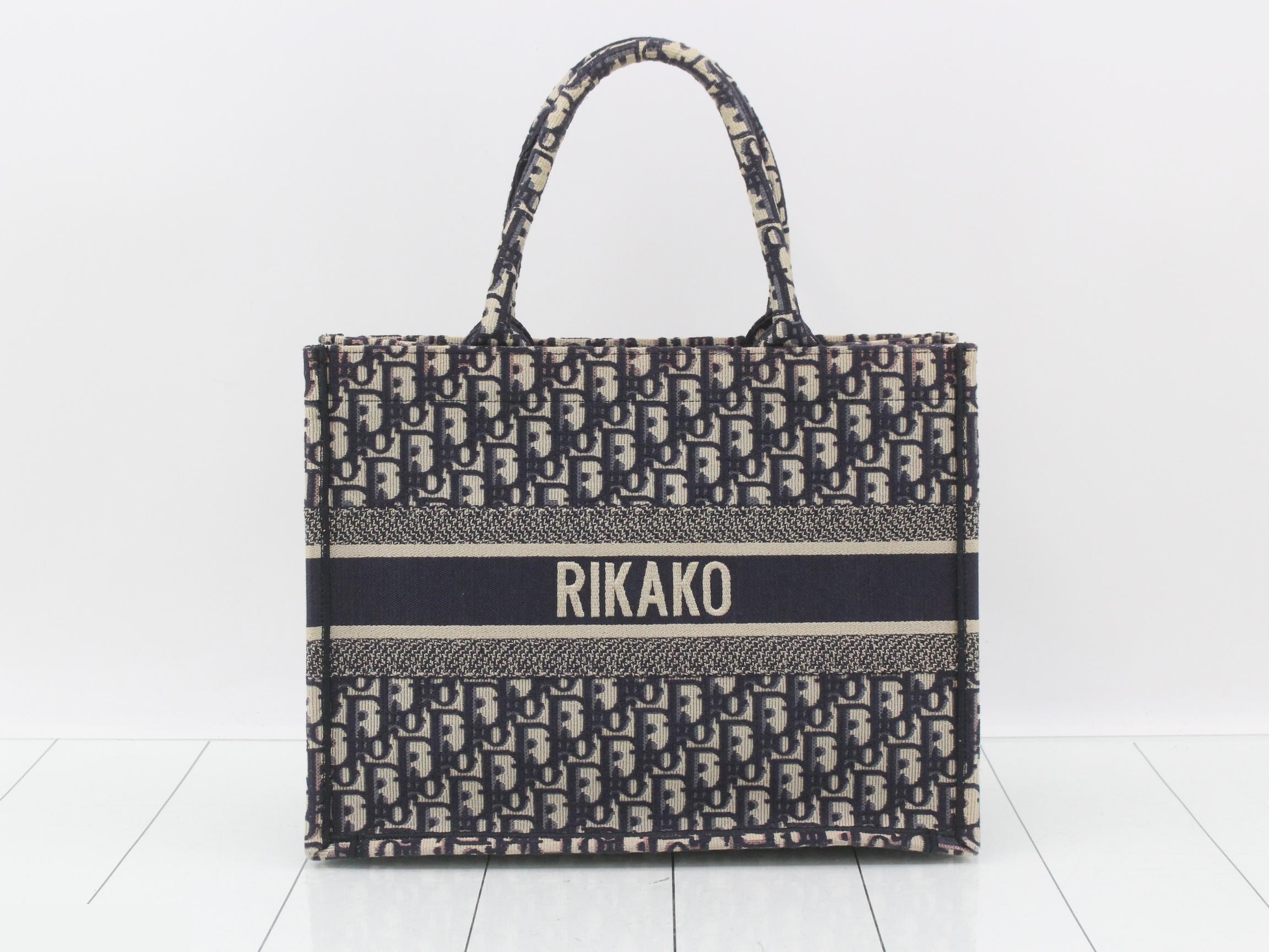 Trotter (bag) - Tote bag, medium size, navy — view 2