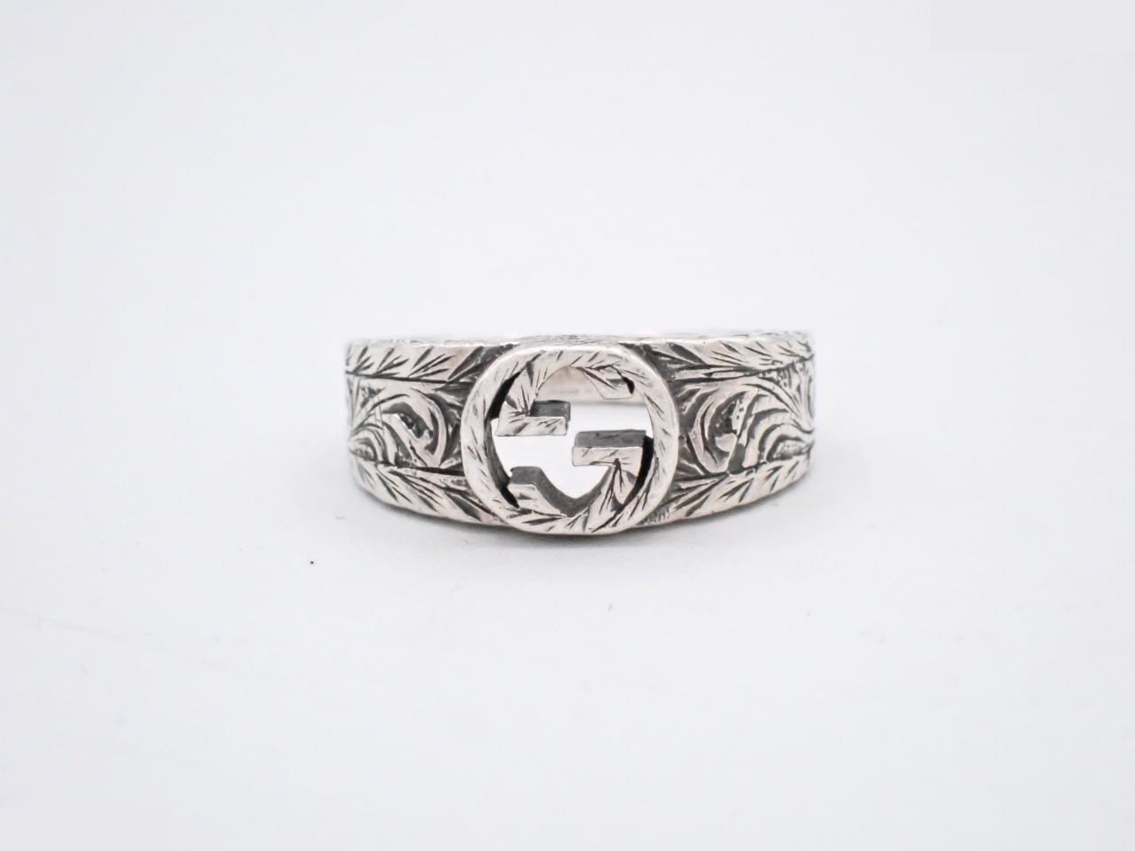 Interlocking Ring, Arabesque Design, 925 Sterling Silver, 6.0g