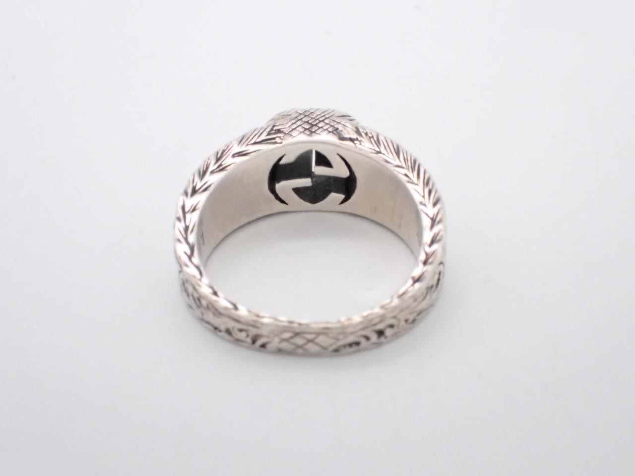 Interlocking Ring, Arabesque Design, 925 Sterling Silver, 6.0g — view 2