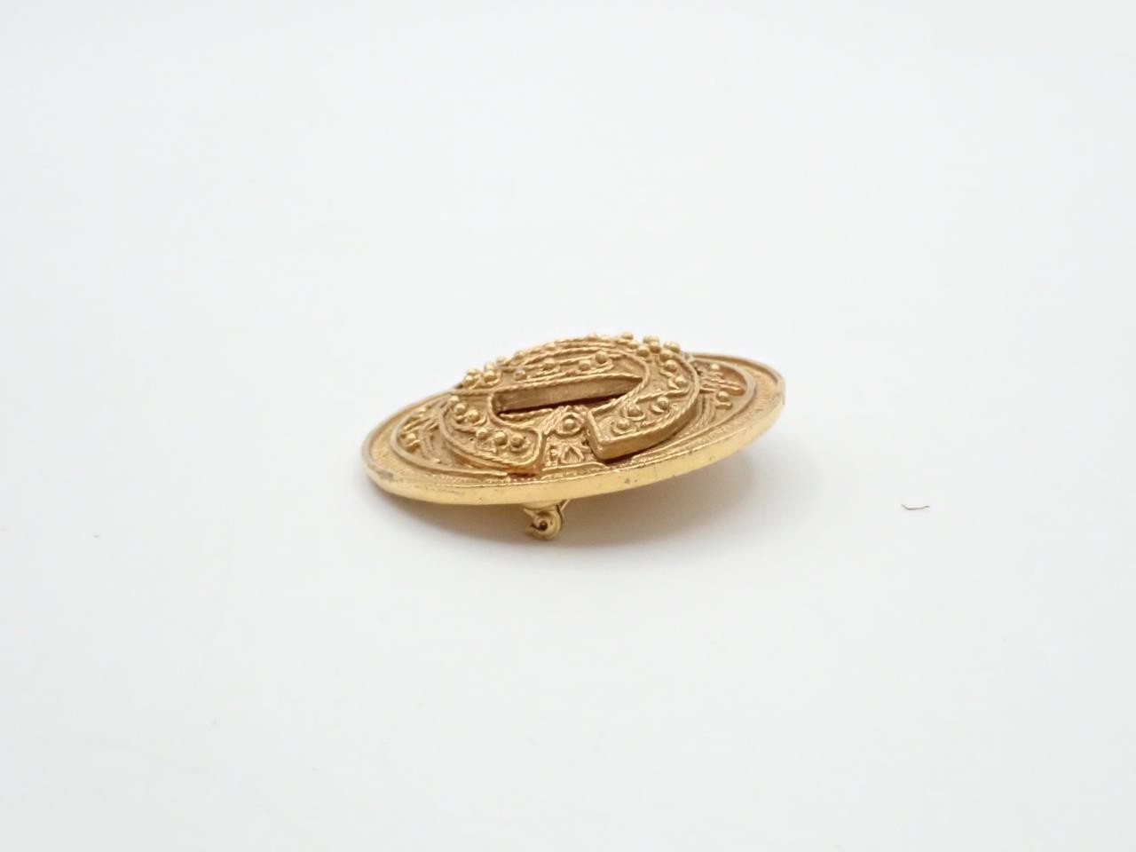 Brooch, Coco Mark, Gold — view 3