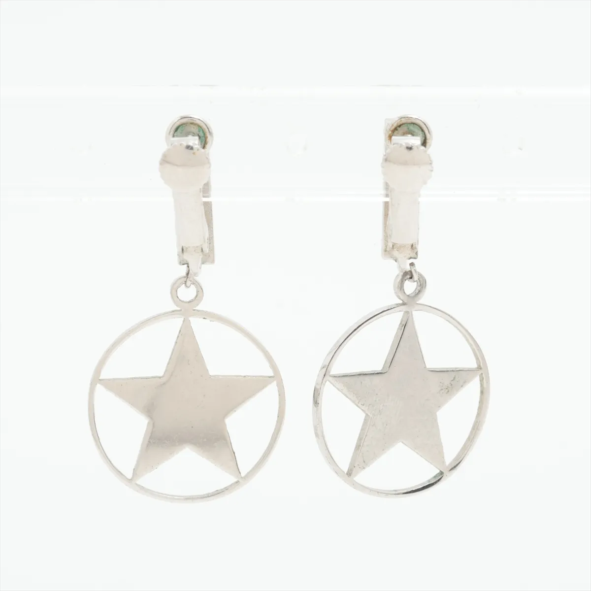 Logo Earrings (Pair) Metal Silver — view 2