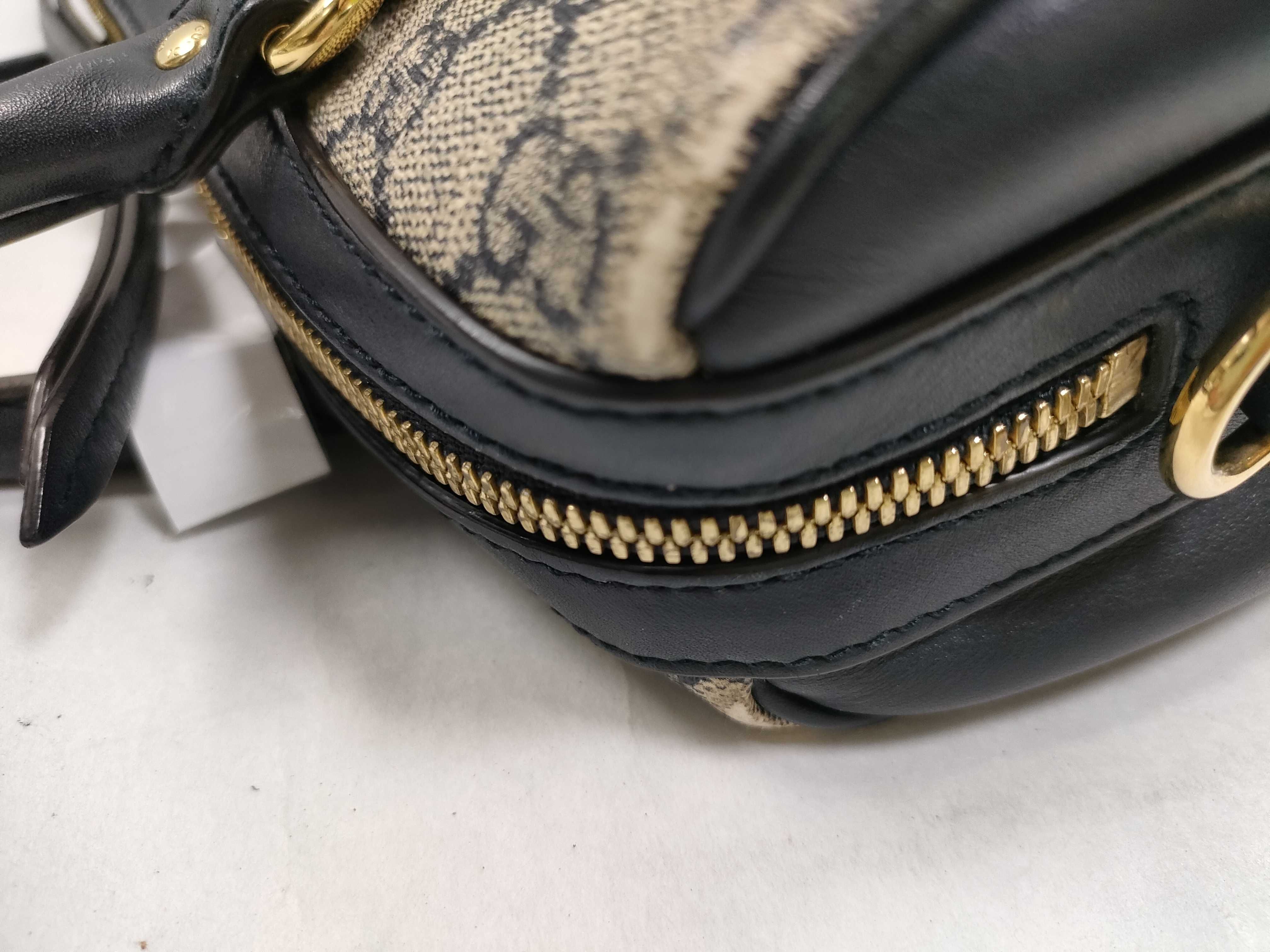 ID- GG Boston 26 Canvas Navy Handbag GHW 658572-2067 Handbag — view 6