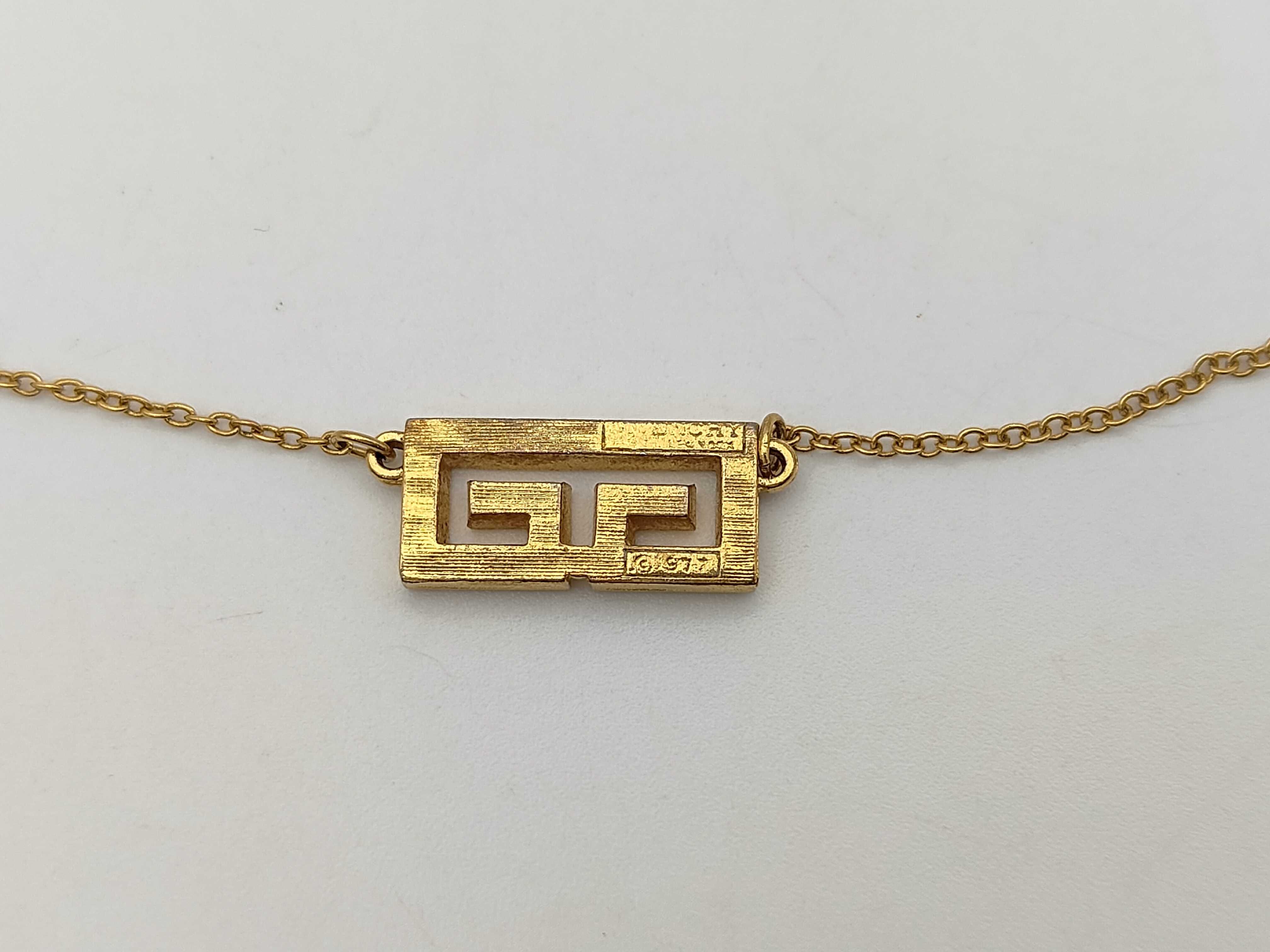 GG Logo Rhinestone Gold Necklace — view 2