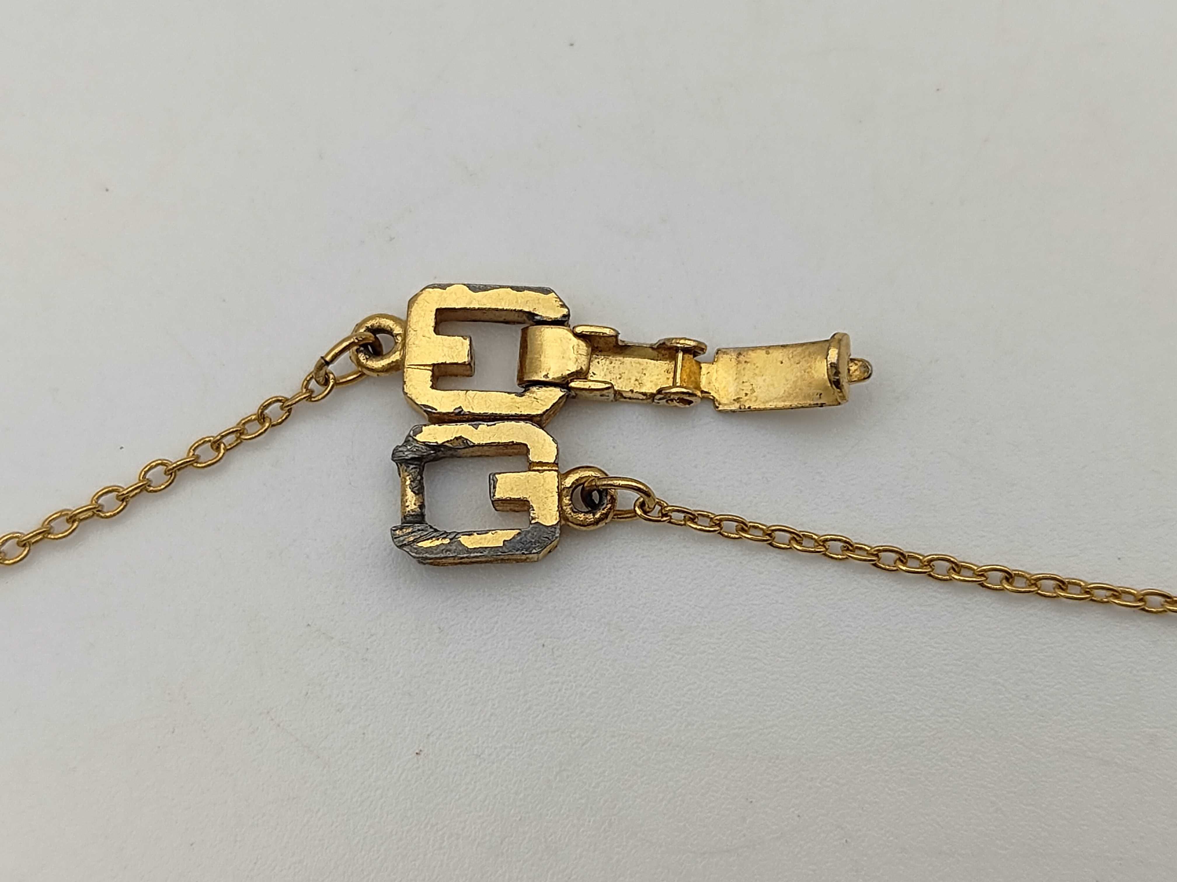 GG Logo Rhinestone Gold Necklace — view 4