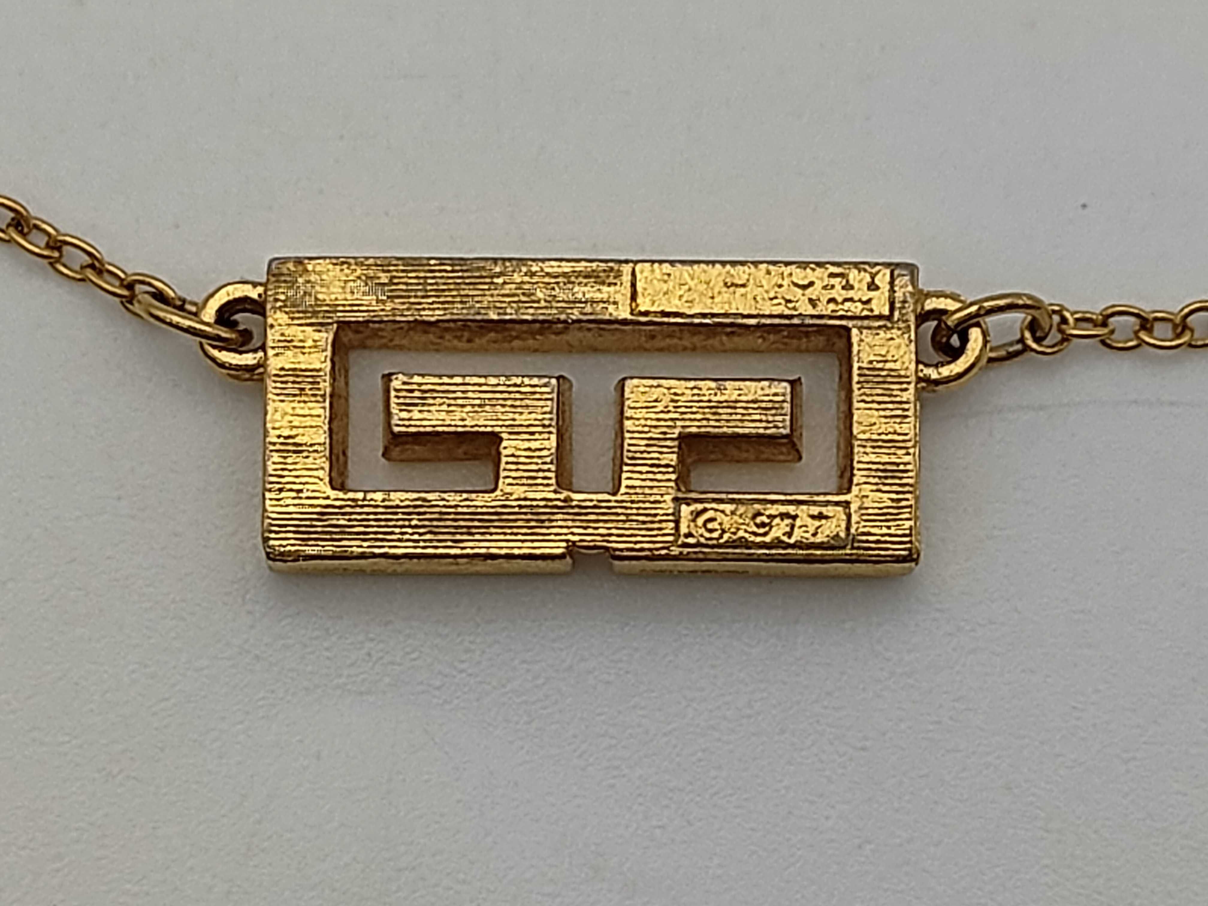GG Logo Rhinestone Gold Necklace — view 5