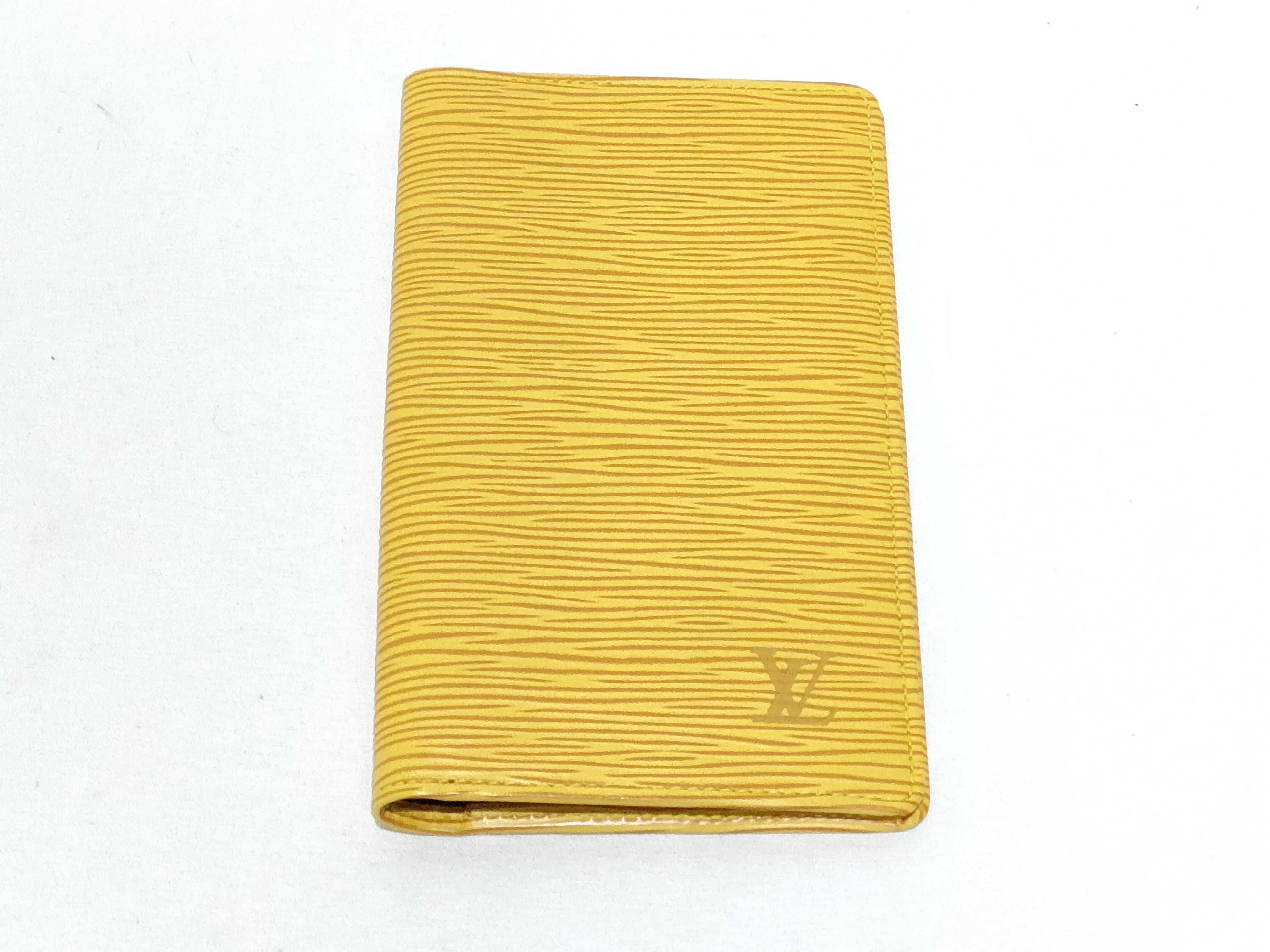Epi Leather Agenda Poche (Yellow) with Box and Notebook Cover
