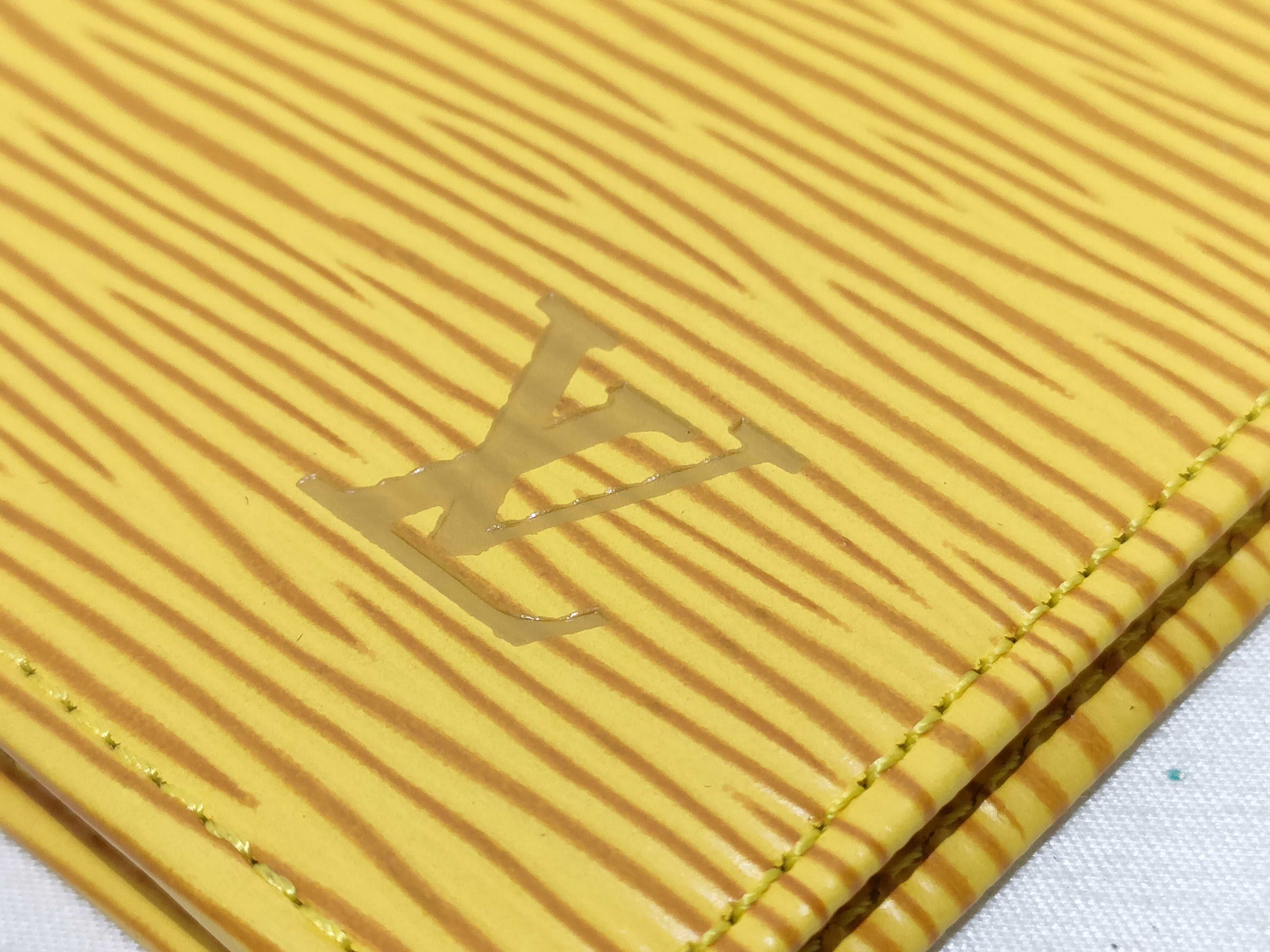 Epi Leather Agenda Poche (Yellow) with Box and Notebook Cover — view 7