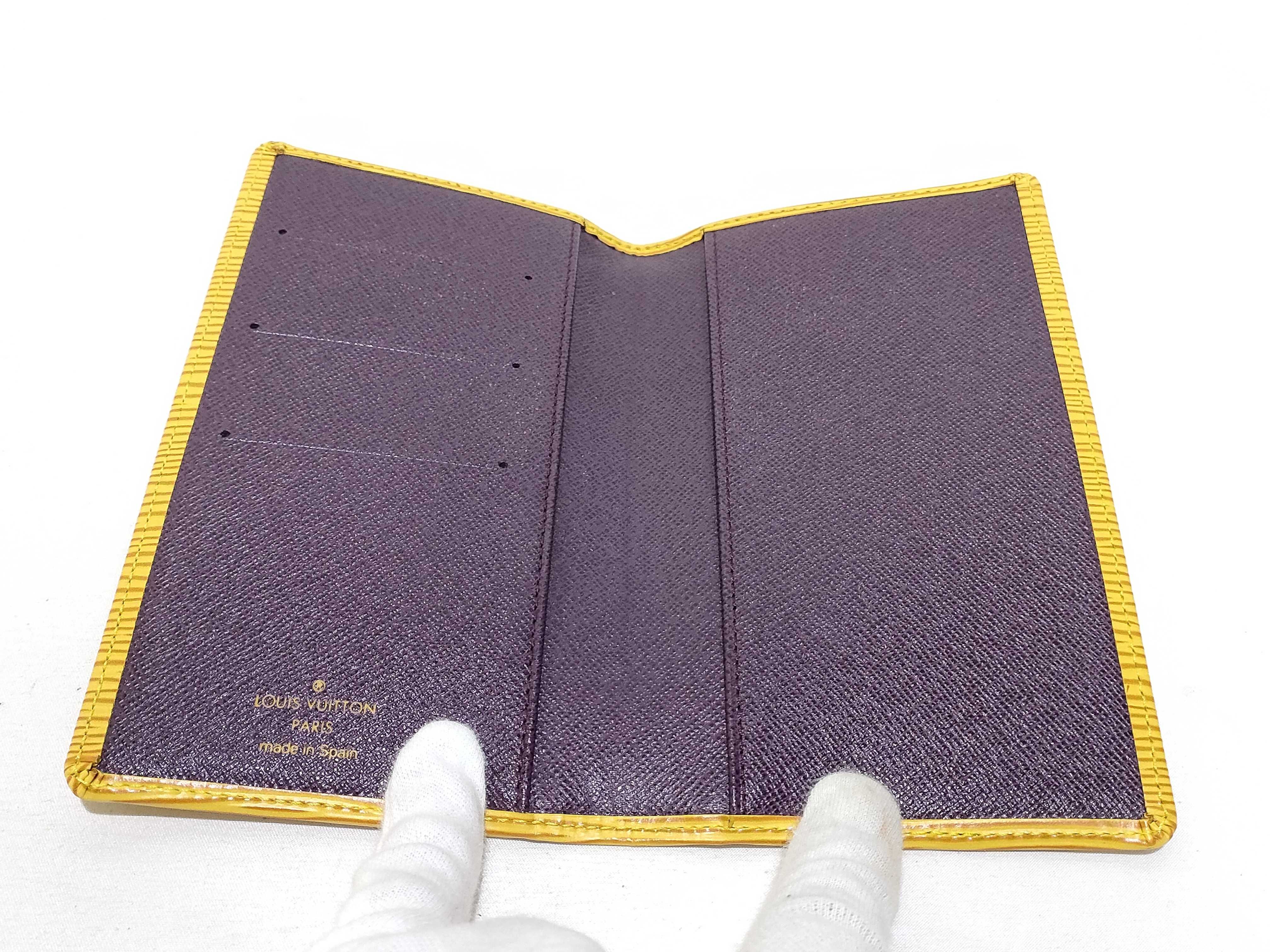 Epi Leather Agenda Poche (Yellow) with Box and Notebook Cover — view 8