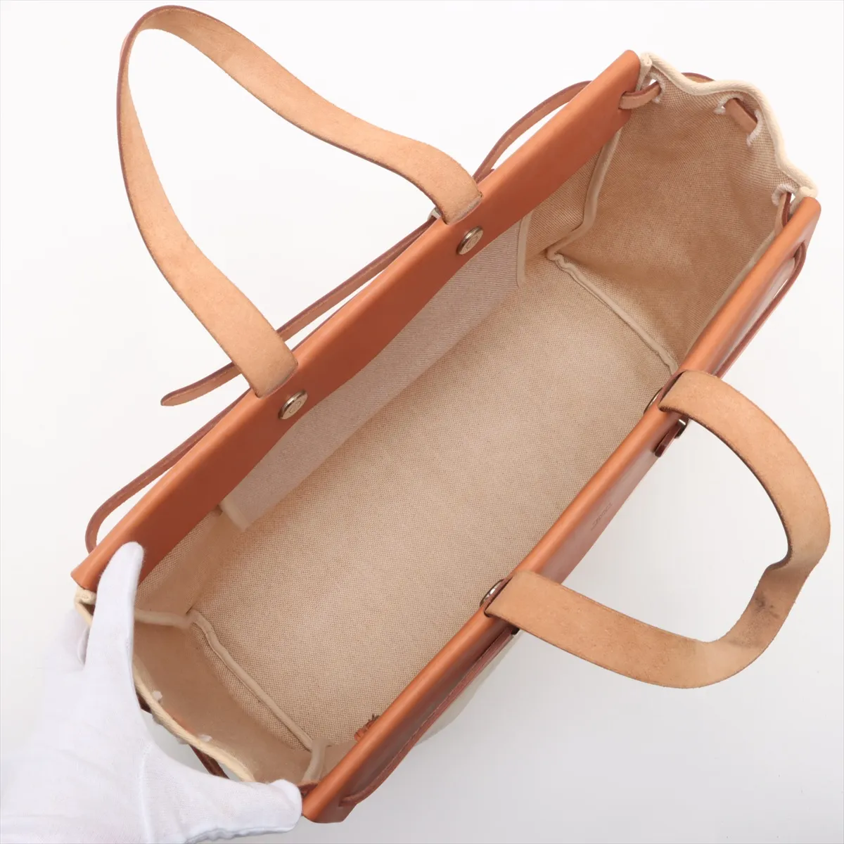 Ale Bag Cabas MM Toile Ash x Vash Hunter Beige x Brown Silver Hardware F:2002 — view 7