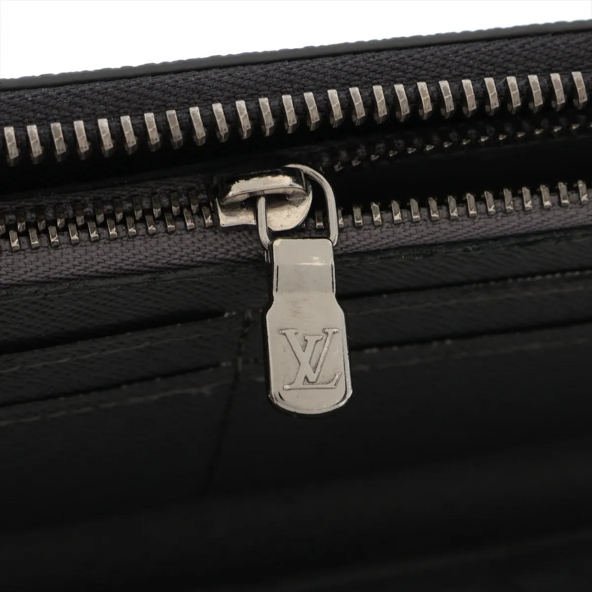 x Yayoi Kusama Monogram Eclipse LV x YK Zippy Wallet Vertical M81971 Leather Round Zip Wallet Black (RFID detected) — view 9