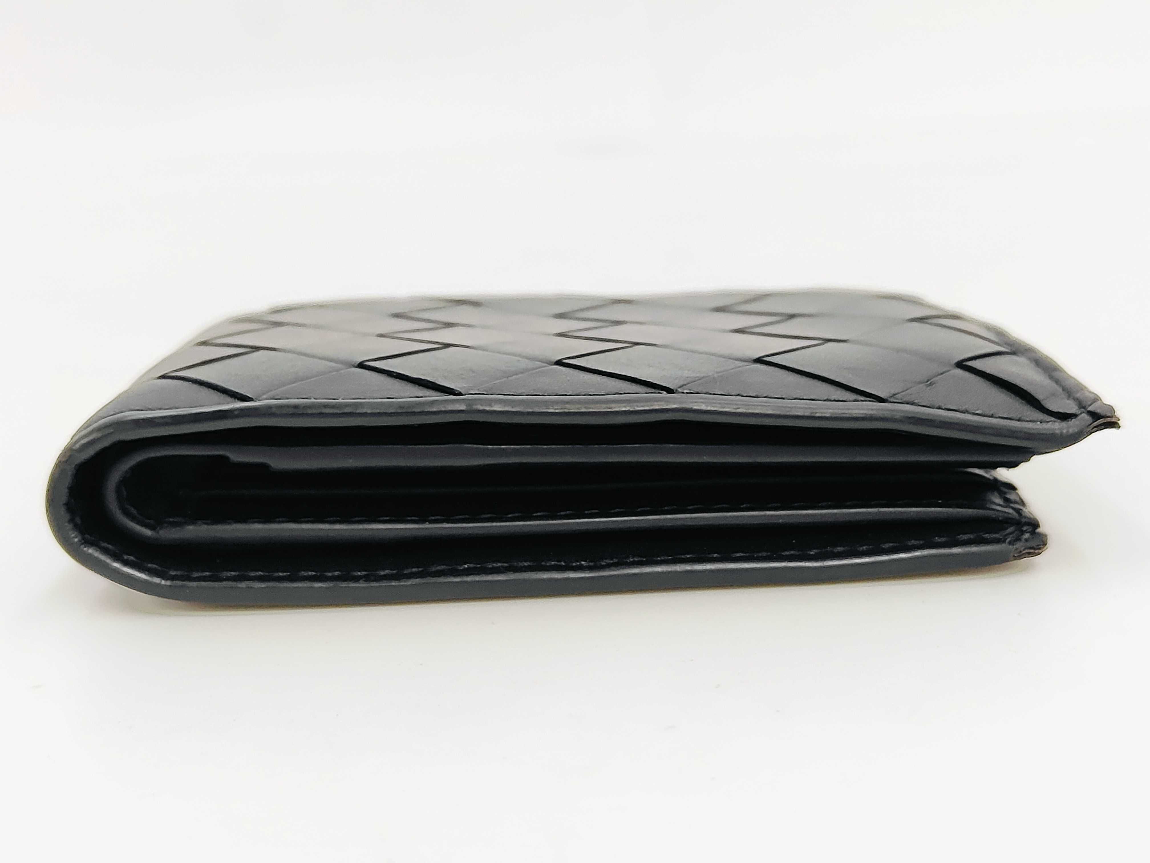 Intrecciato Mini Wallet, Black — view 5