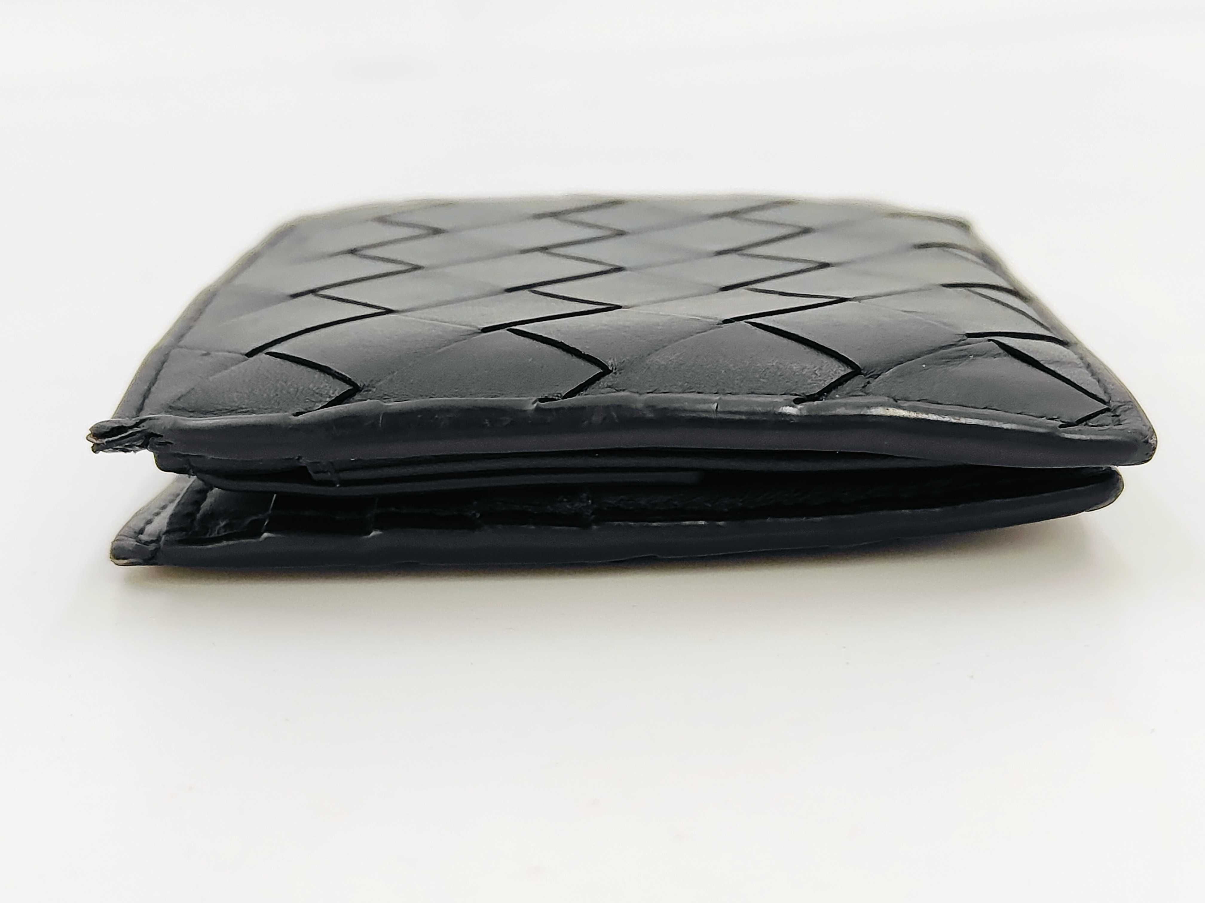 Intrecciato Mini Wallet, Black — view 6