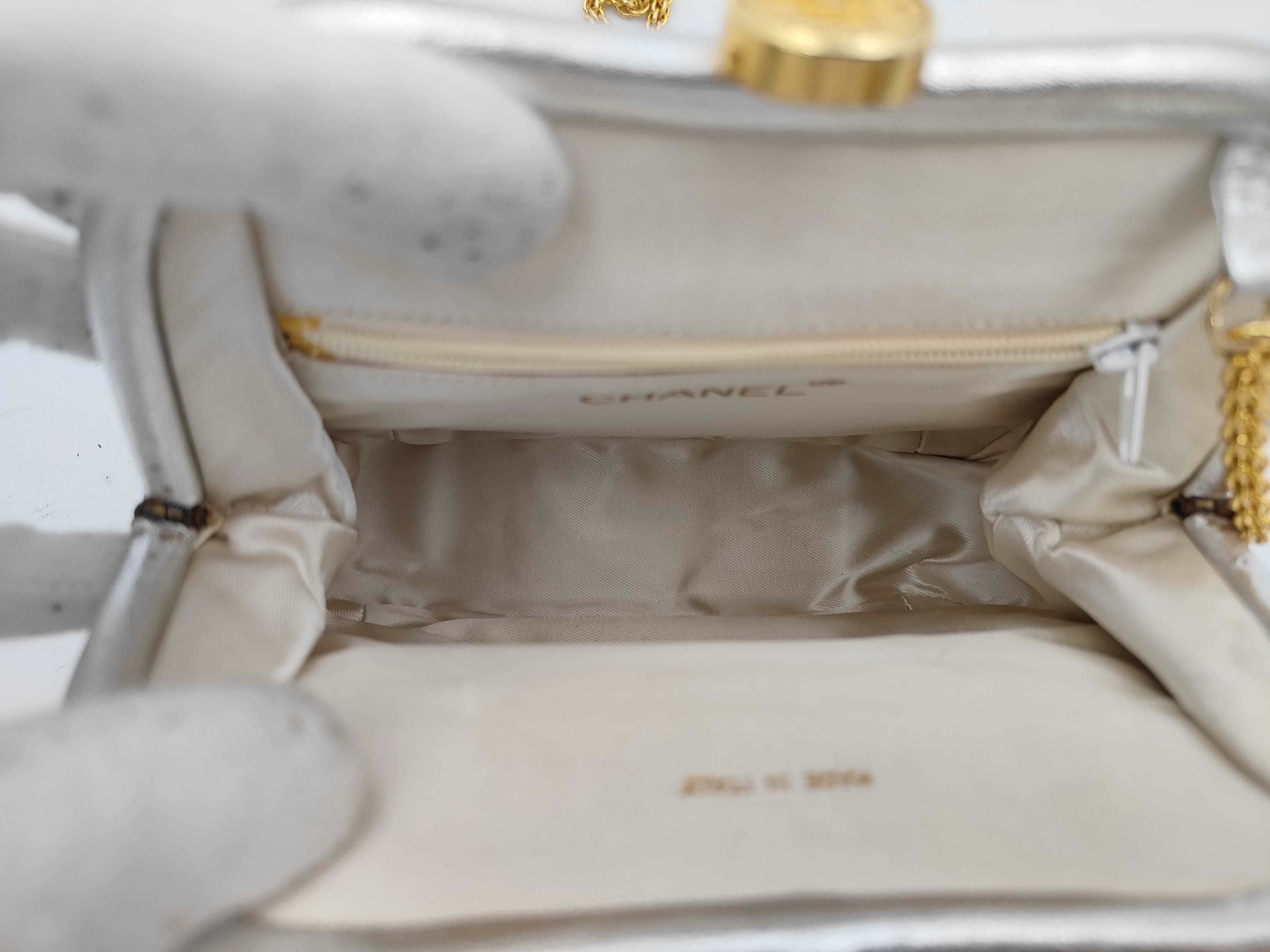 coin purse silver color mini gold chain shoulder bag — view 9