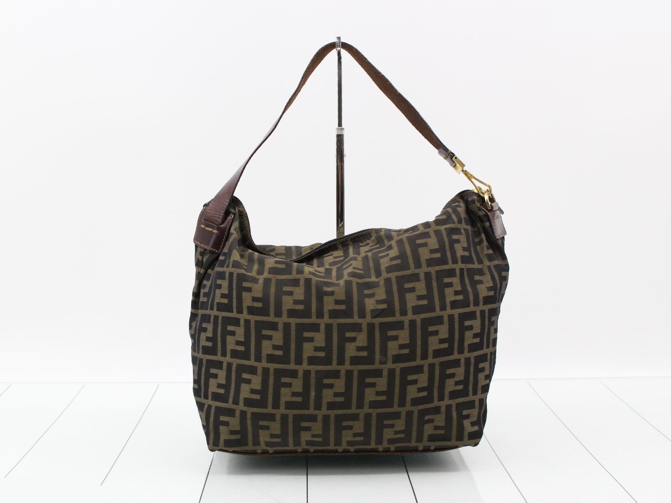 ZUCCA (Bag) - One-Shoulder Canvas Bag, Brown — view 2