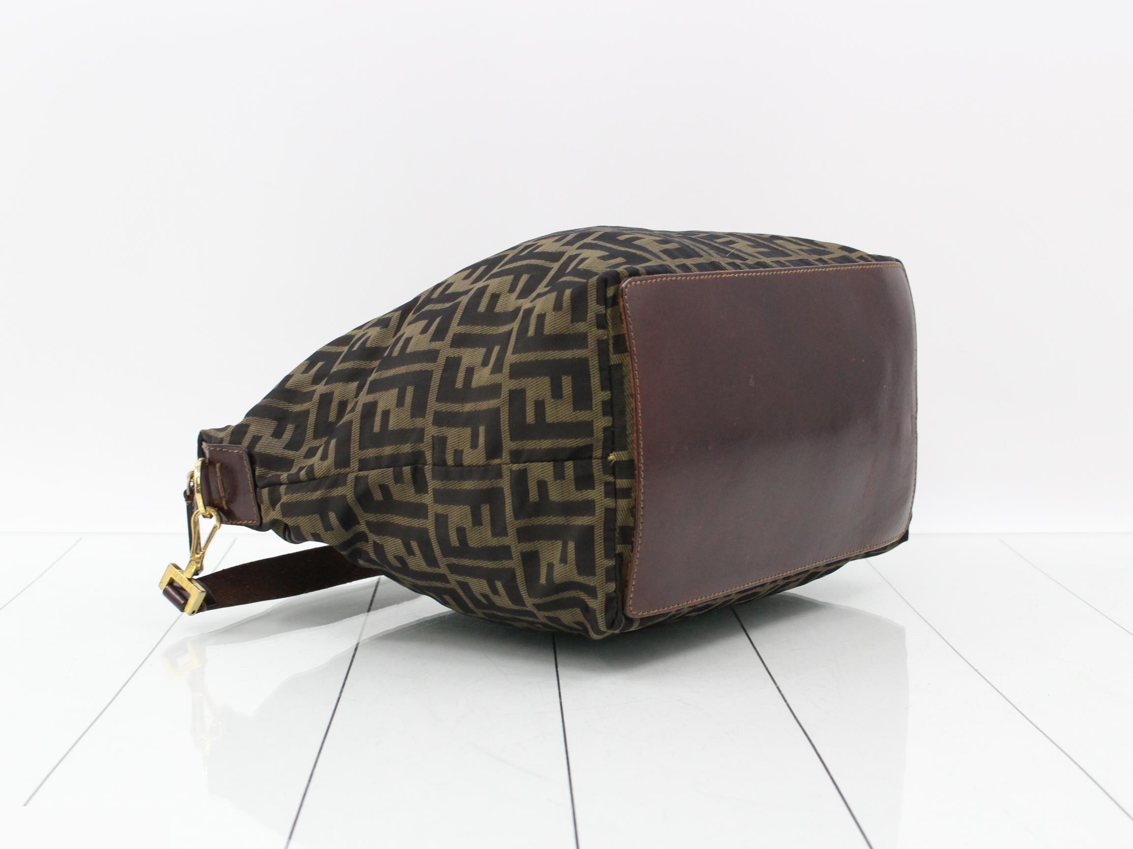 ZUCCA (Bag) - One-Shoulder Canvas Bag, Brown — view 5