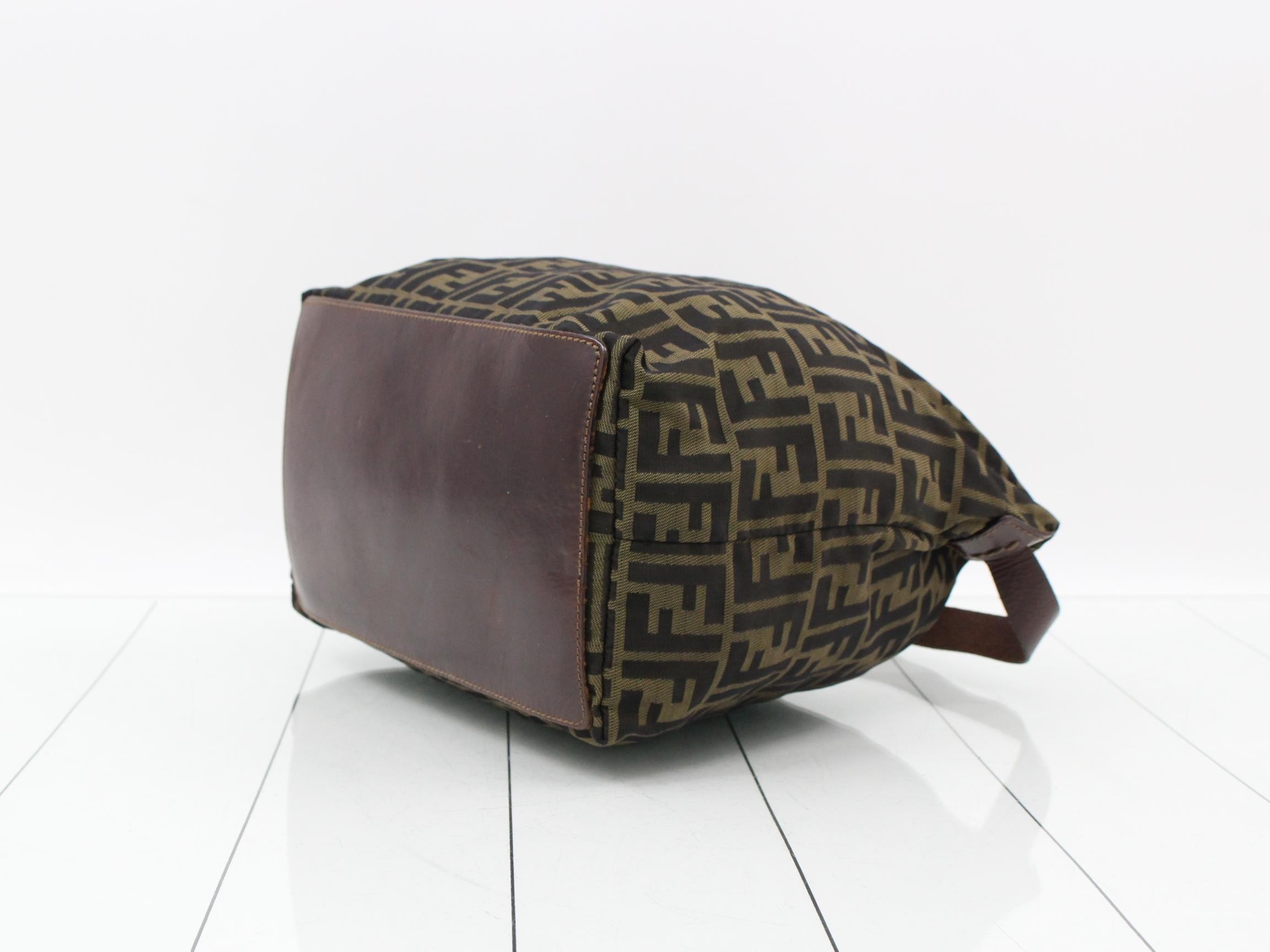 ZUCCA (Bag) - One-Shoulder Canvas Bag, Brown — view 6