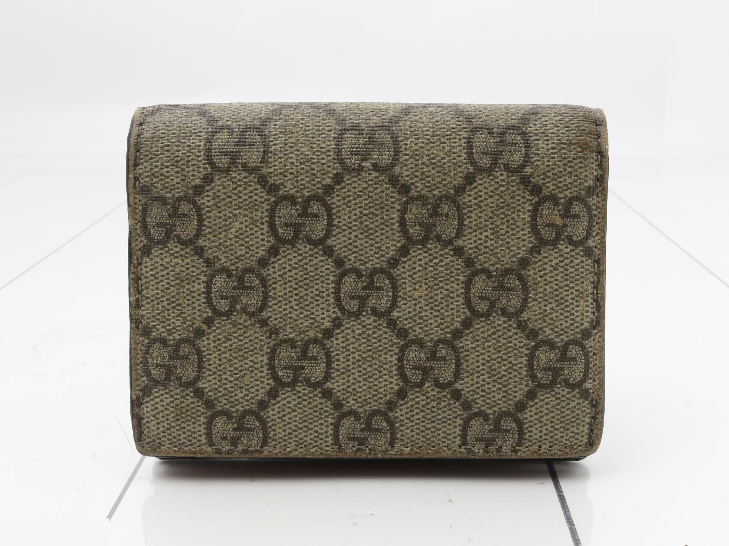 GG Supreme Card Case with Cherry Design (with Coin and Bill Compartments) — view 2