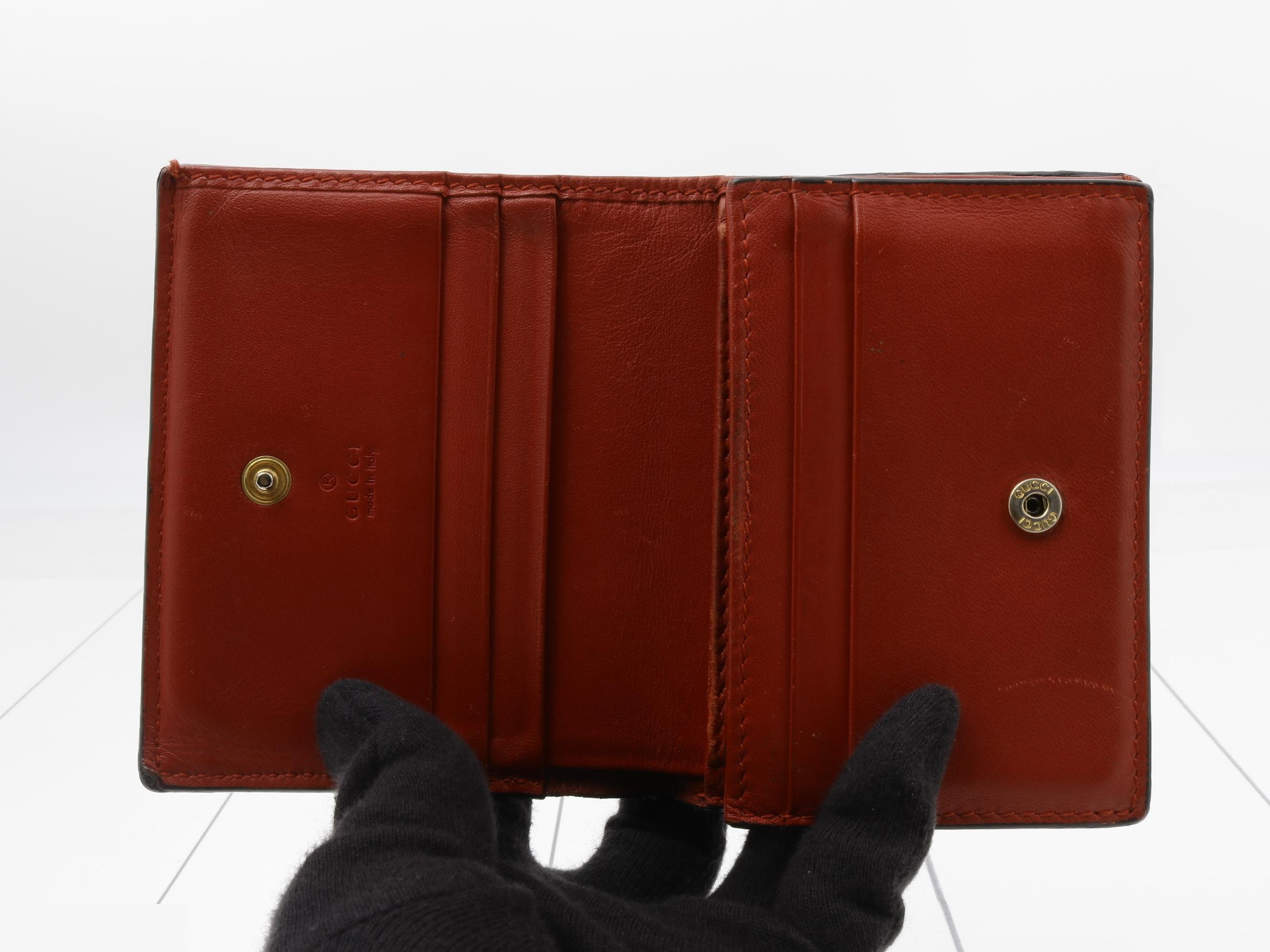 GG Supreme Card Case with Cherry Design (with Coin and Bill Compartments) — view 4