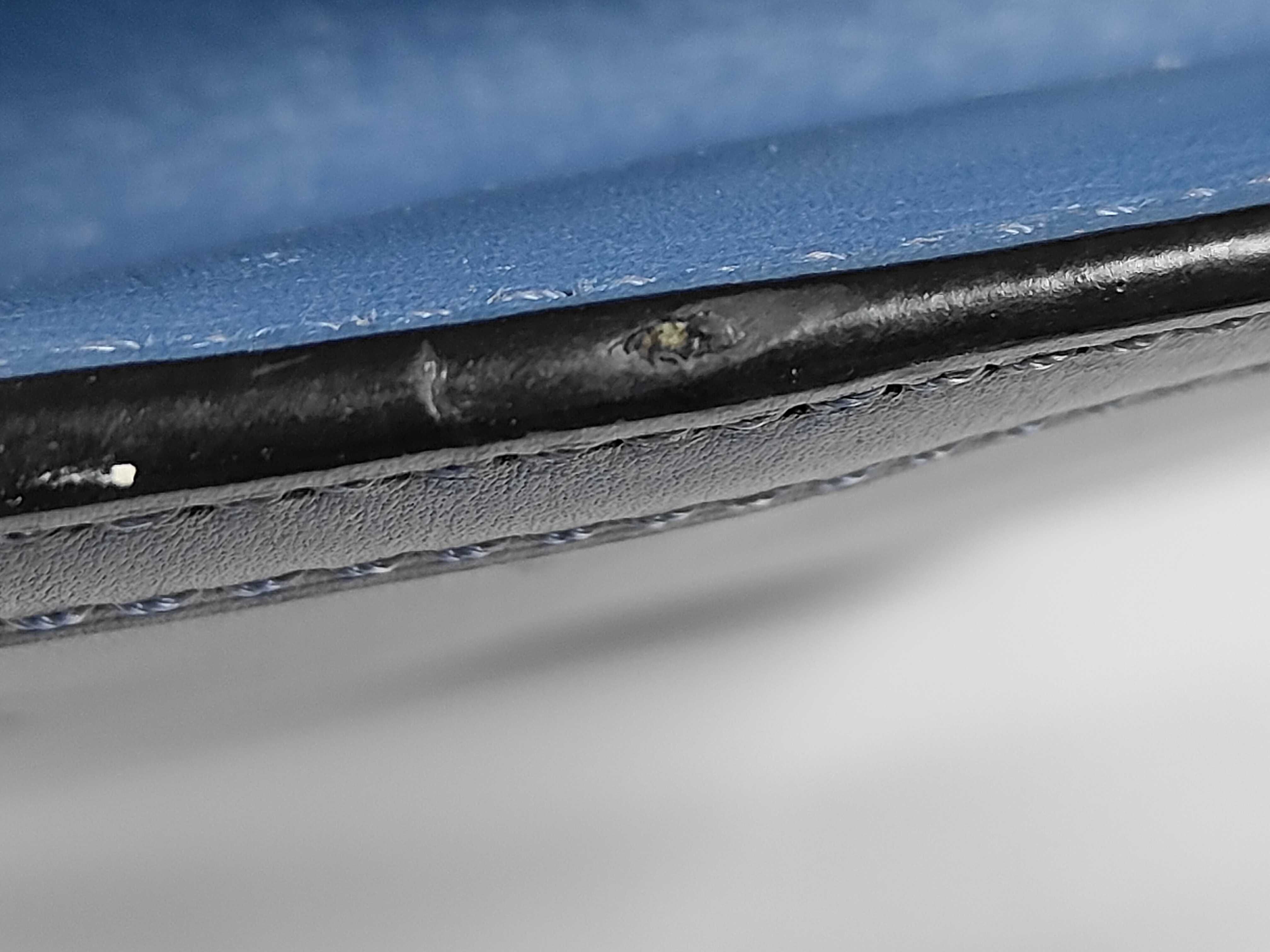 Barcelona Leather Shoulder Bag, Blue — view 13