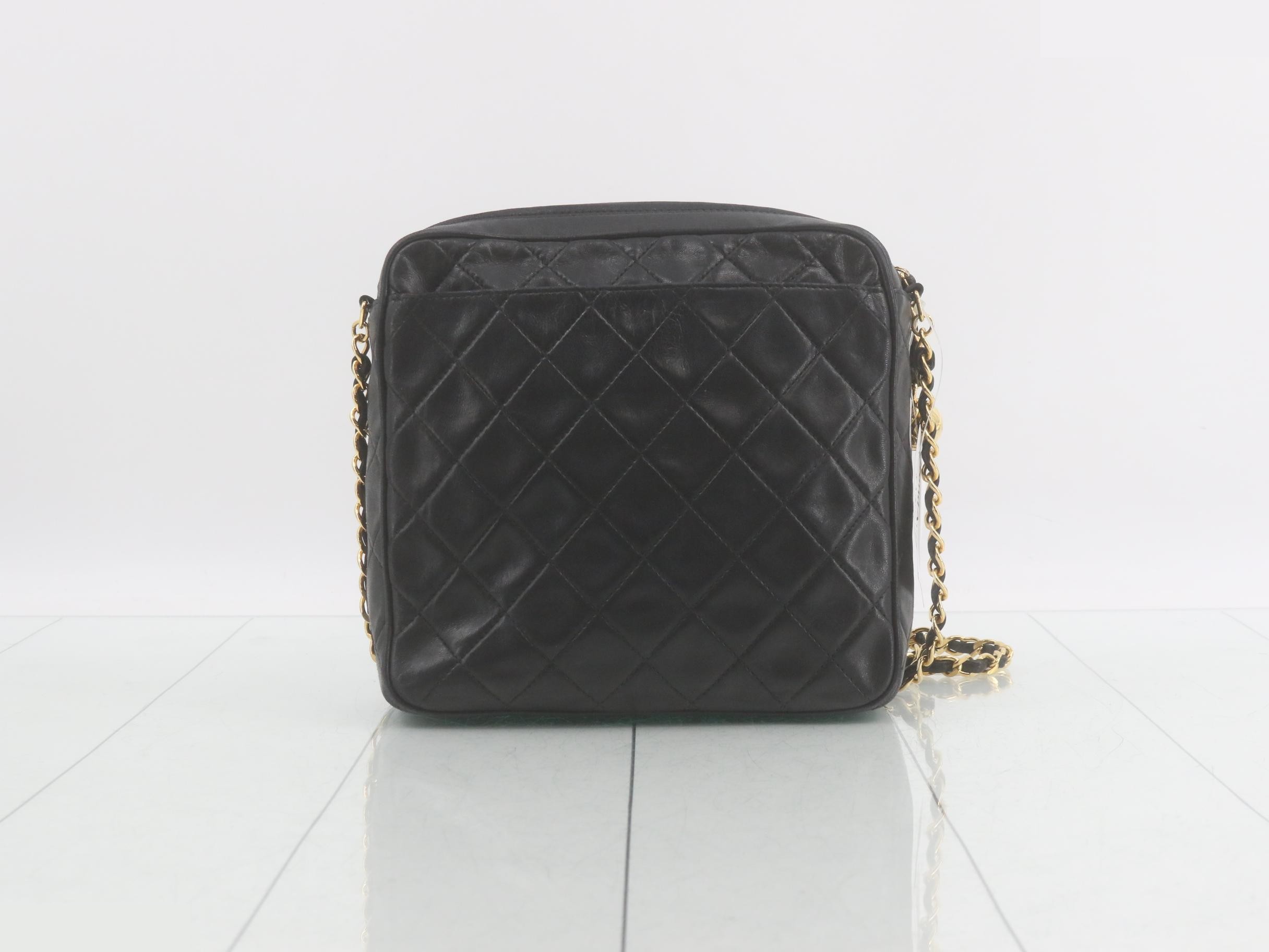 Matelassé Square Chain Shoulder Bag, No. 2, 2667143 — view 2