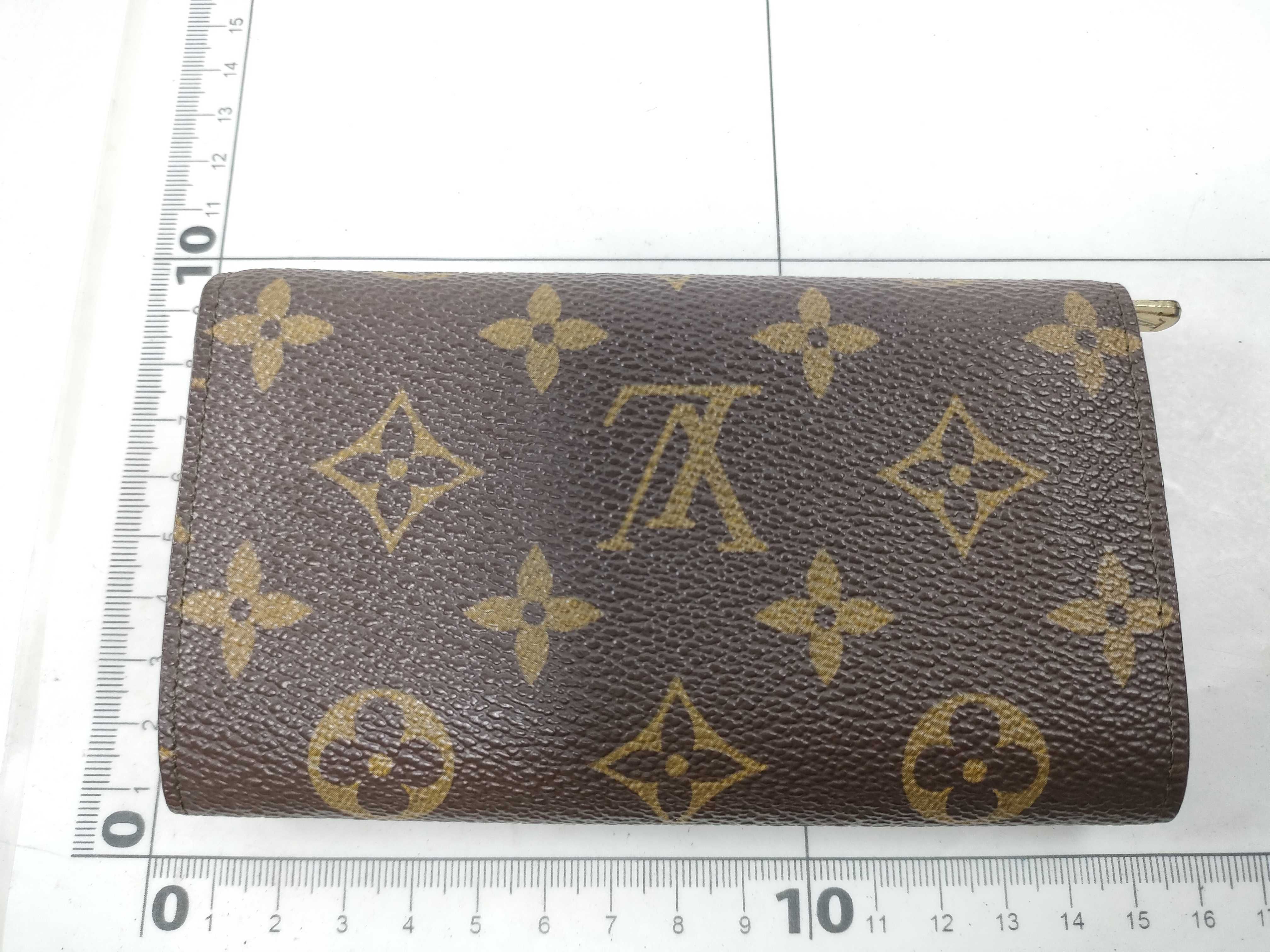 Monogram Louis Vuitton Monogram Portemonnaie Zip Folding Wallet — view 2