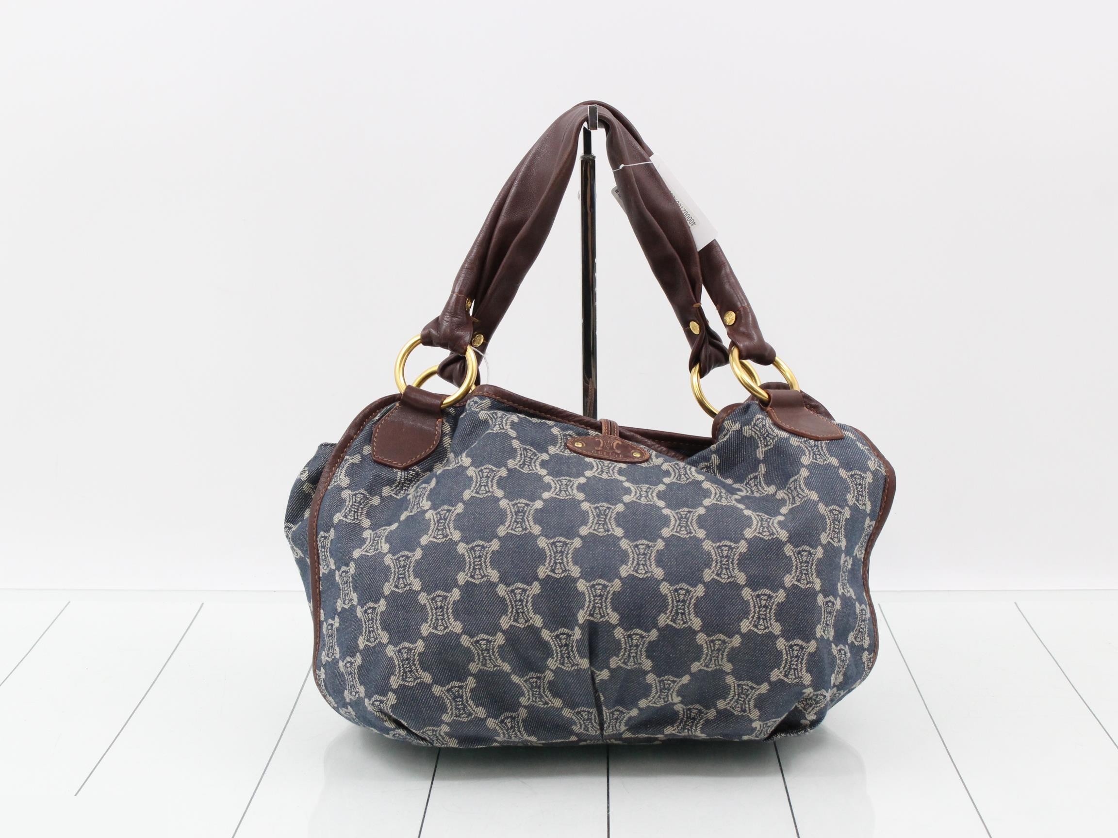 Macadam pattern denim handbag — view 2