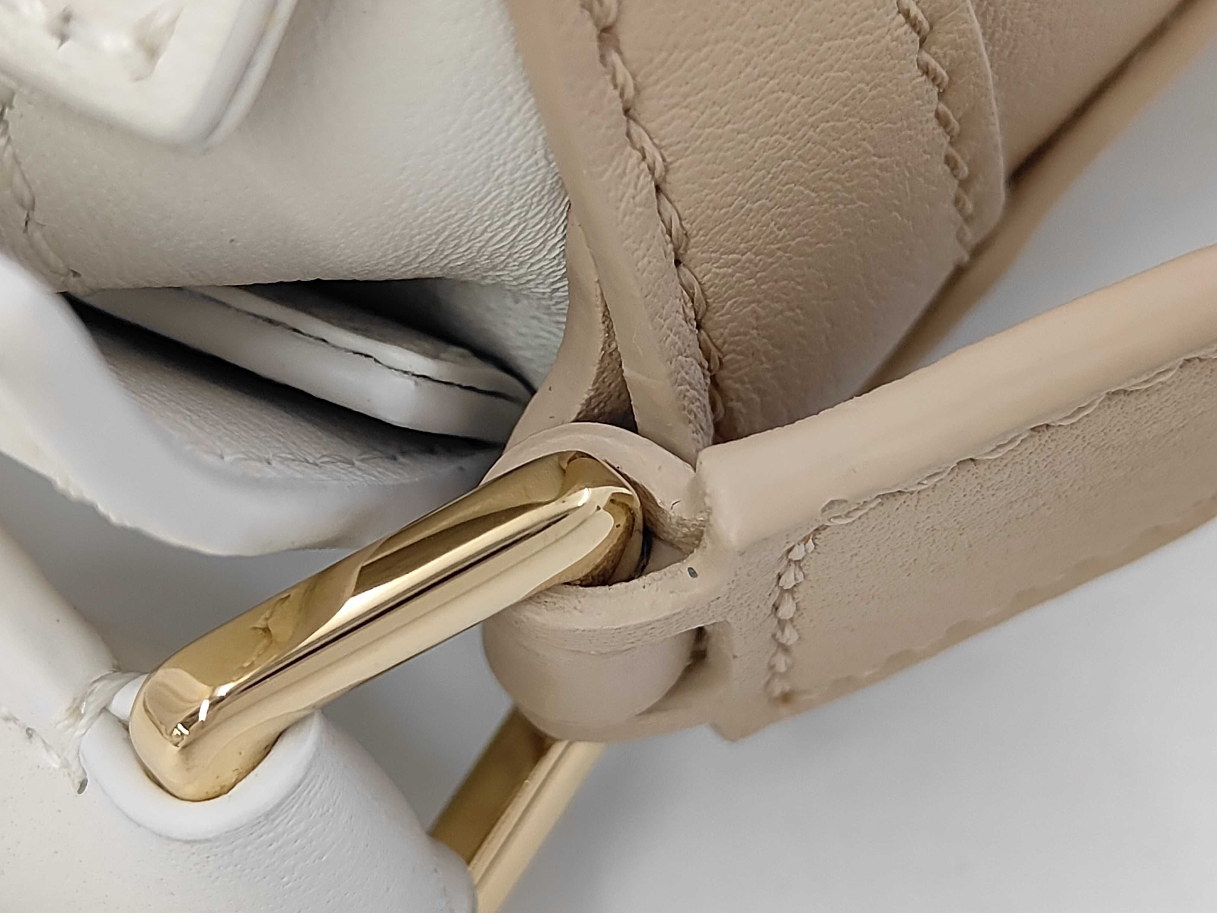 Puzzle Bag 2-Way Mini White Beige with Dust Bag and Strap - Handbag — view 7