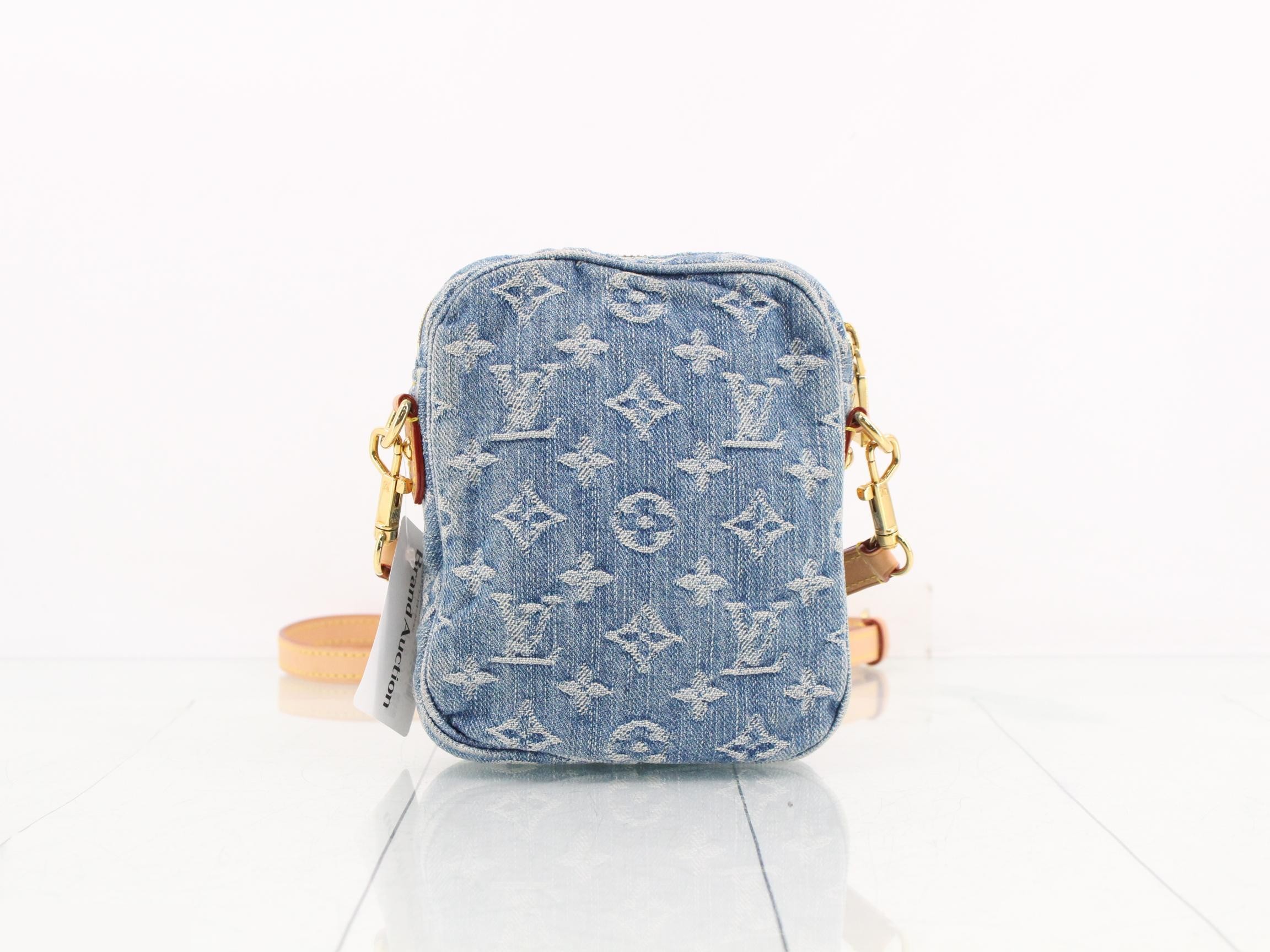 Monogram Denim Pochette Fairfax Shoulder Bag — view 2