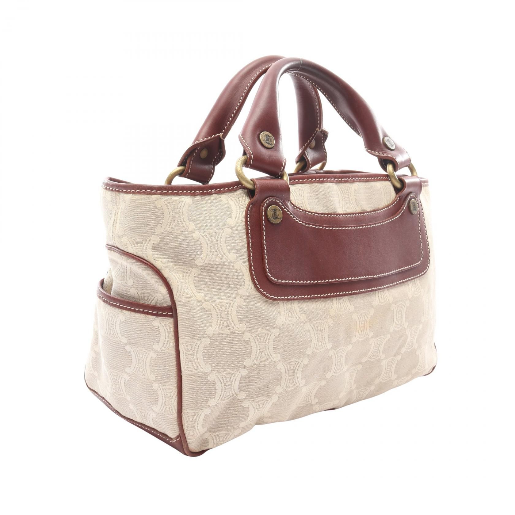 Boogie Bag Paris Macadam Handbag Beige Brown Canvas — view 2