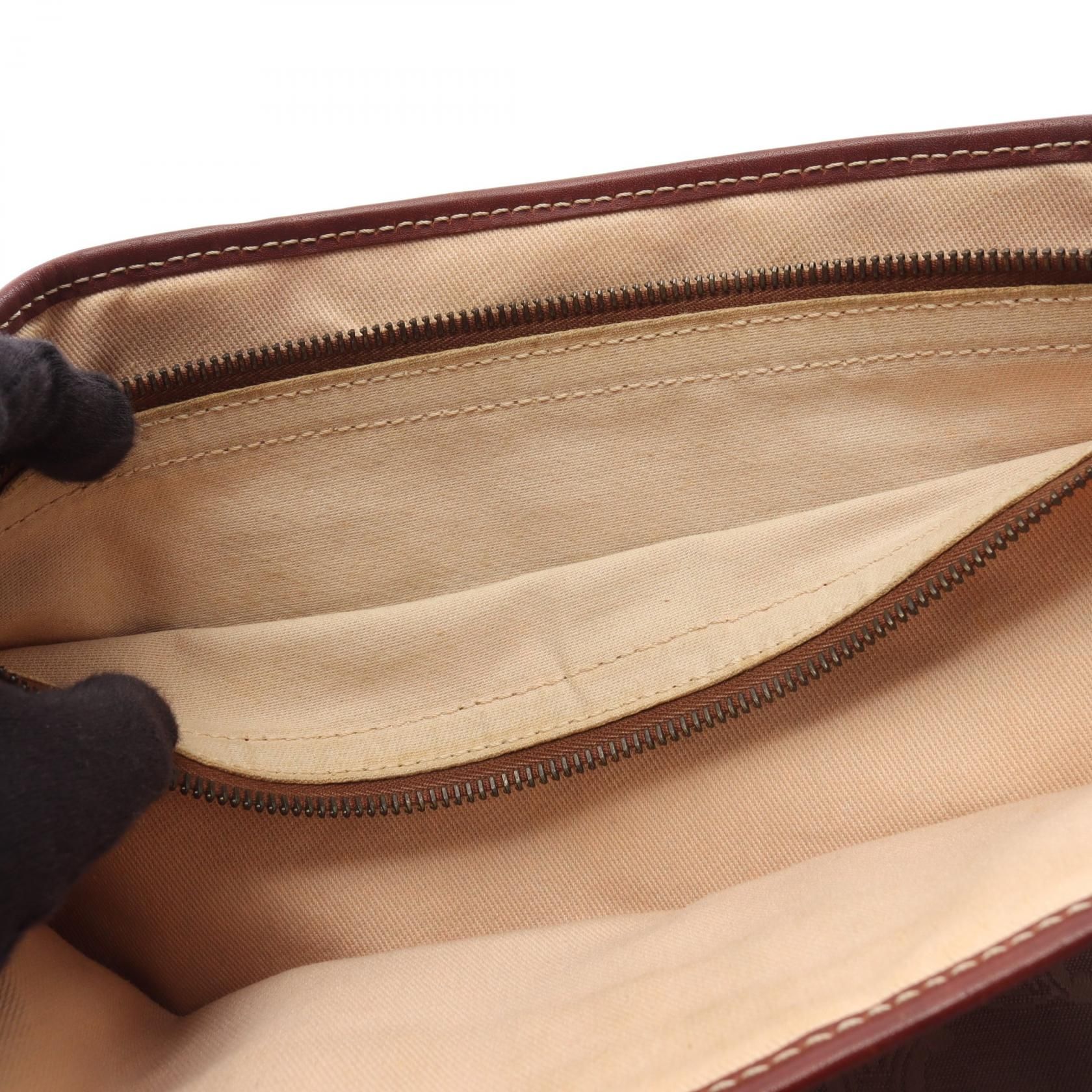 Boogie Bag Paris Macadam Handbag Beige Brown Canvas — view 8