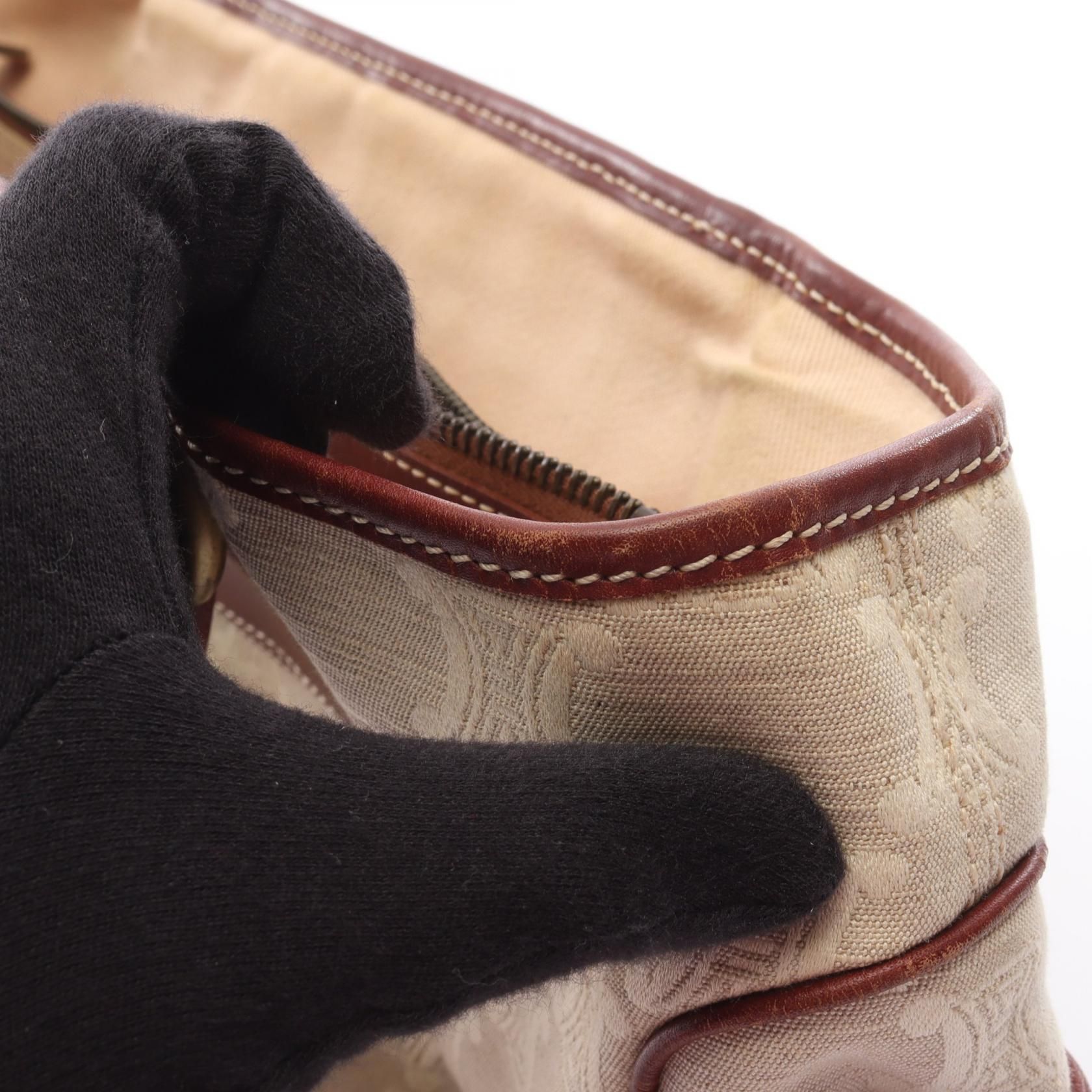 Boogie Bag Paris Macadam Handbag Beige Brown Canvas — view 9