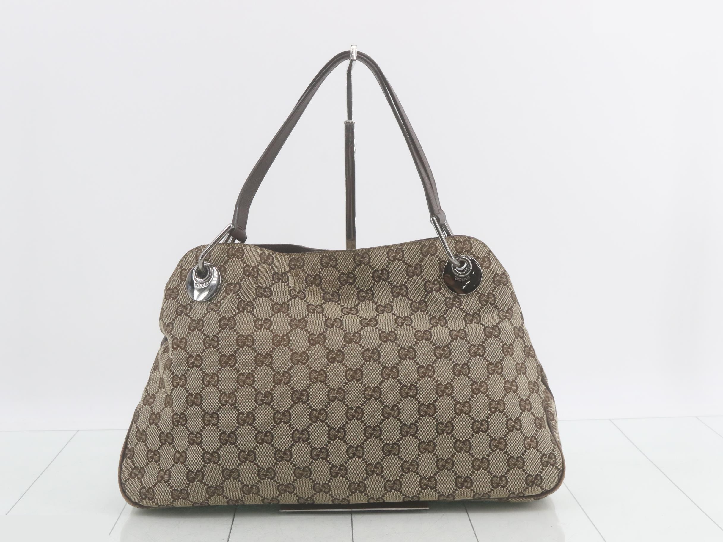 GG Canvas Eclipse Tote Bag 121023 Brown — view 2