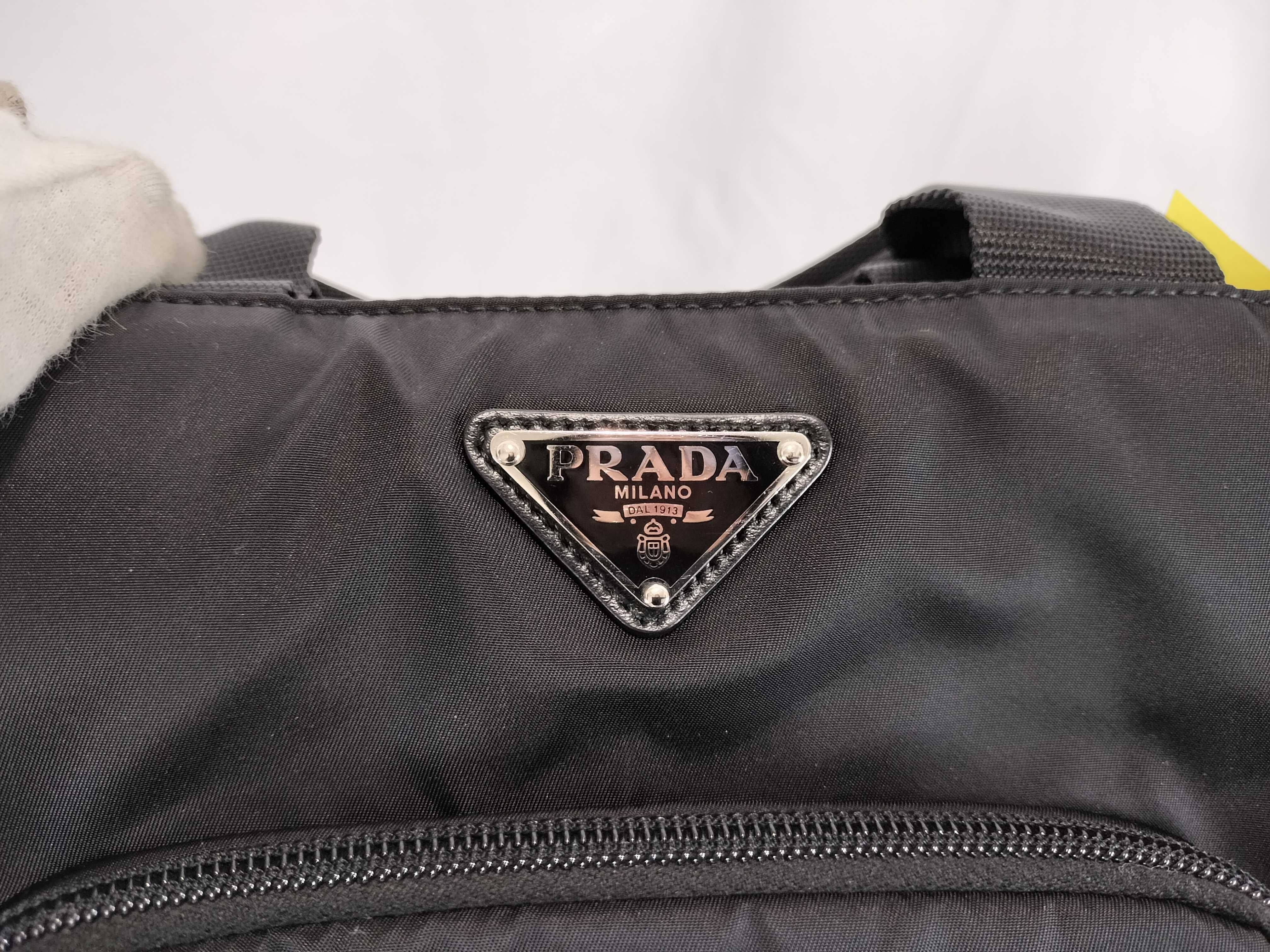 1BG354 Nylon x Leather 2-Way Padded Handbag — view 8