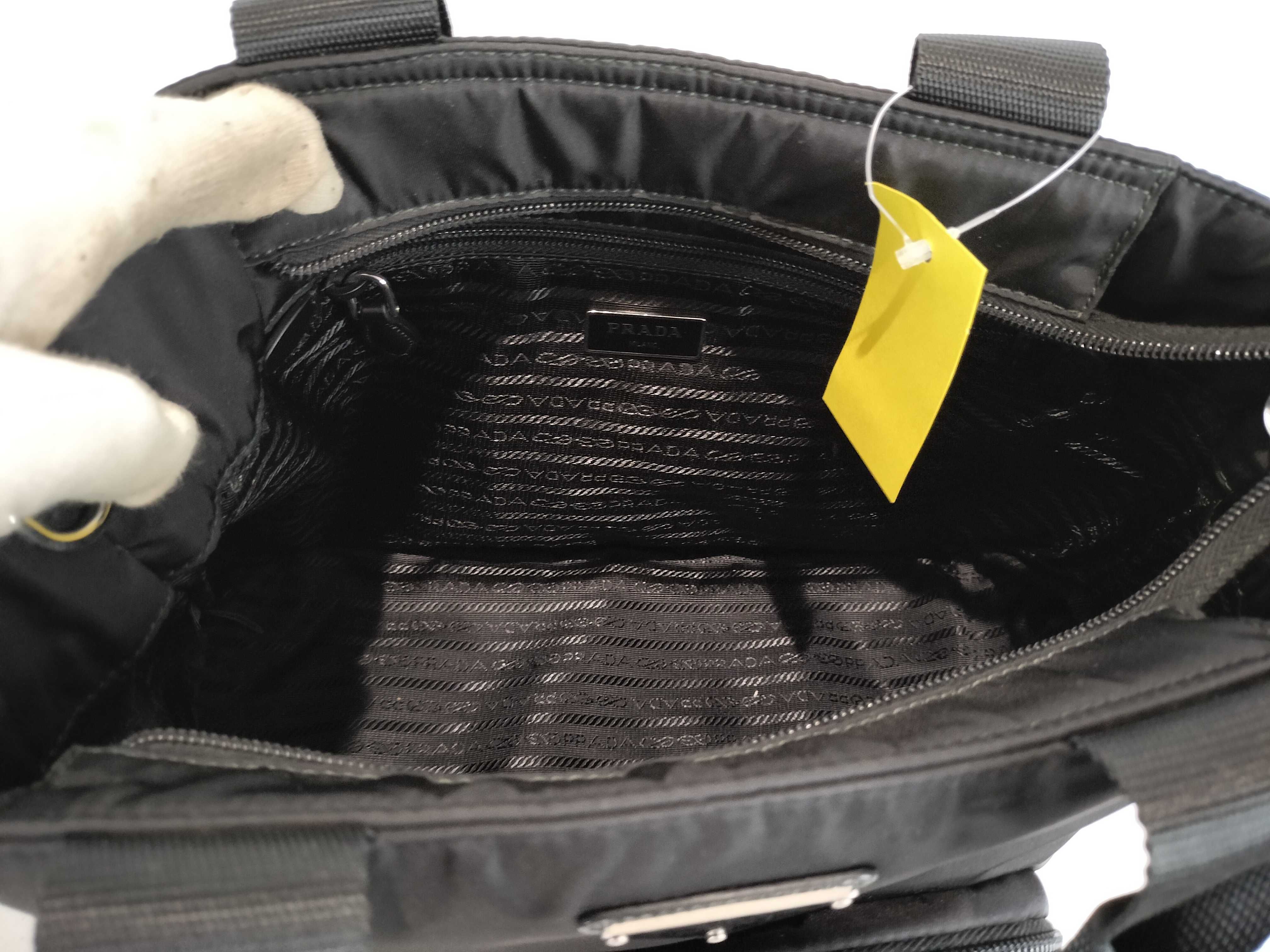 1BG354 Nylon x Leather 2-Way Padded Handbag — view 10