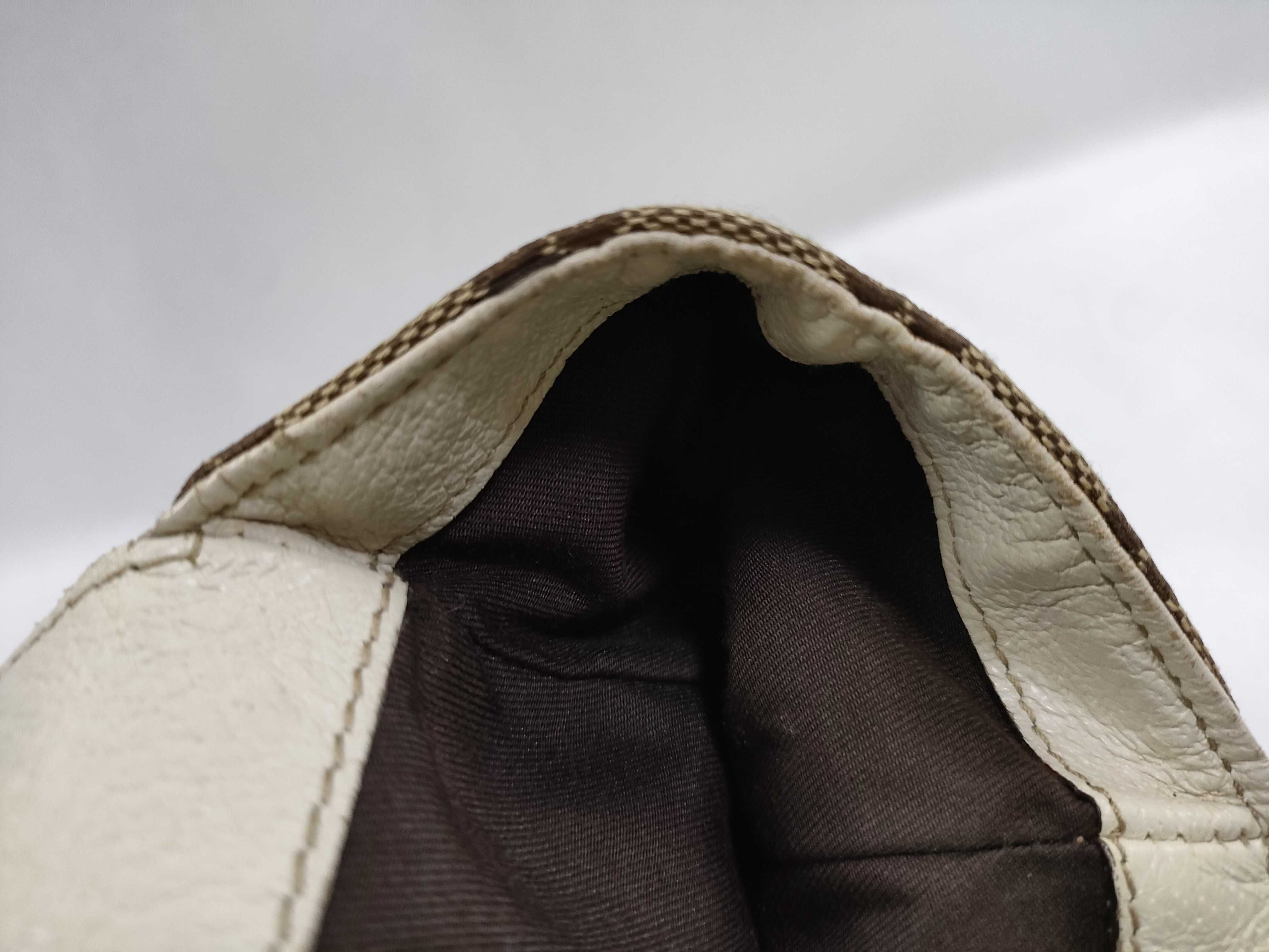 GG Canvas Handbag, Canvas x Leather, Beige x Brown, 154982 — view 11