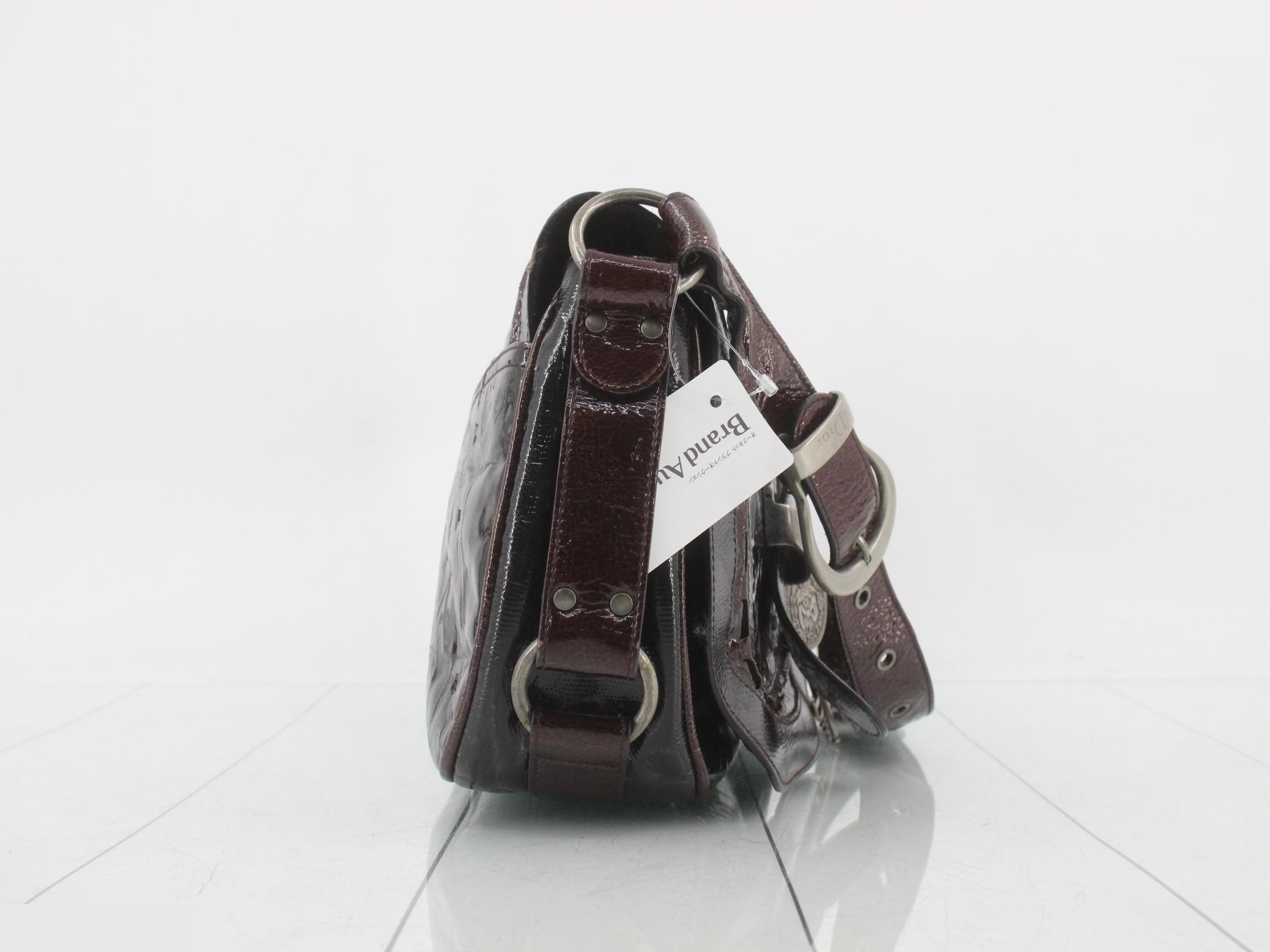 Gaucho Galliano era crocodile embossed medallion shoulder bag — view 4