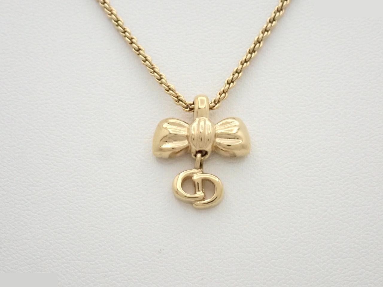 ribbon necklace, chain approximately 44cm