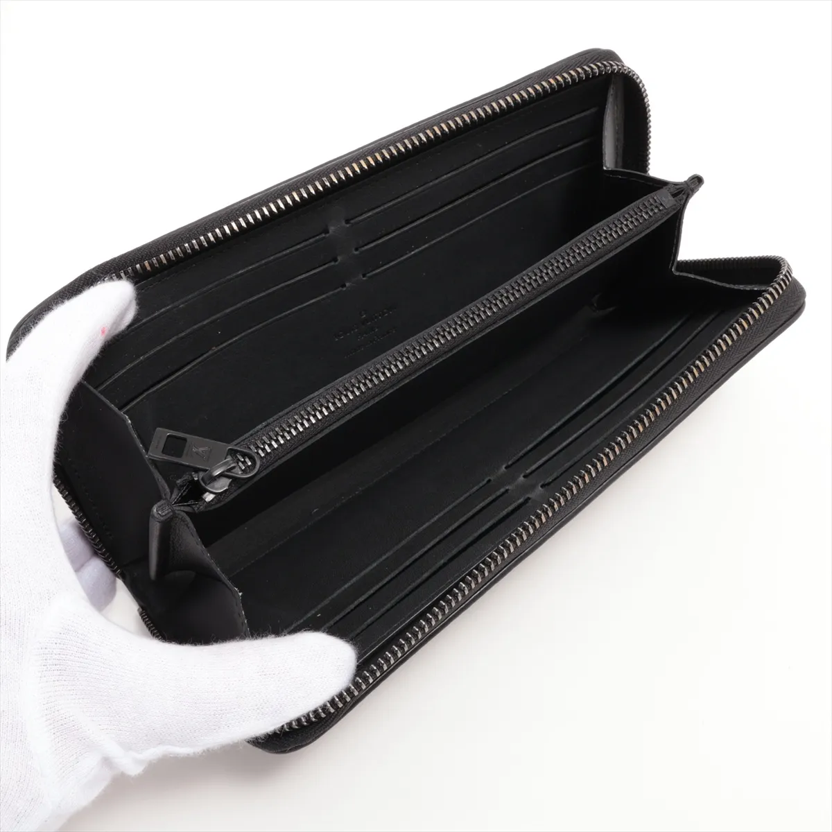 LV Aerogram Zippy Wallet Horizontal M80334 Noir Round Zip Wallet RFID Reactive — view 3