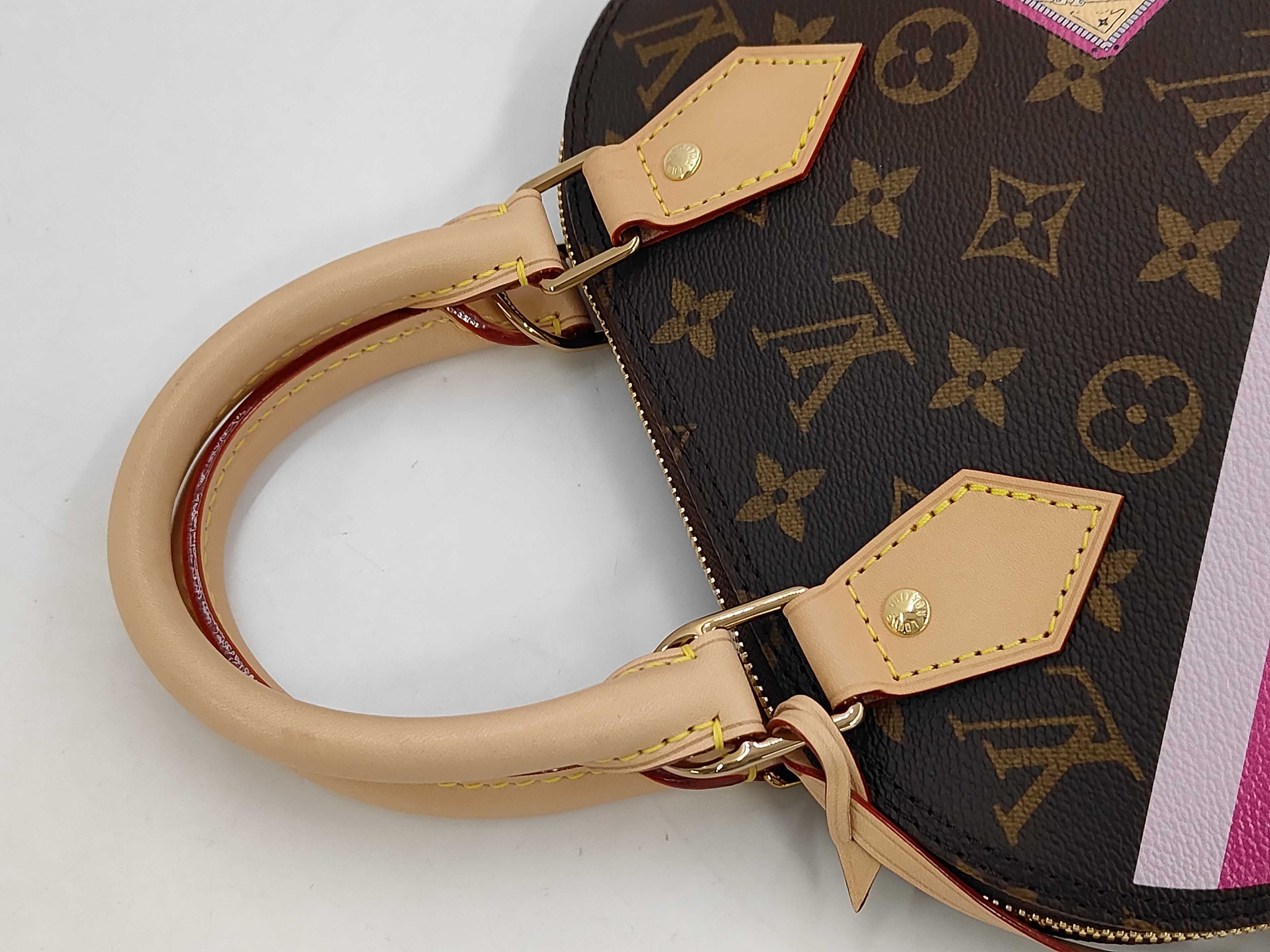 Monogram World Tour Alma BB IC Chip Handbag — view 5