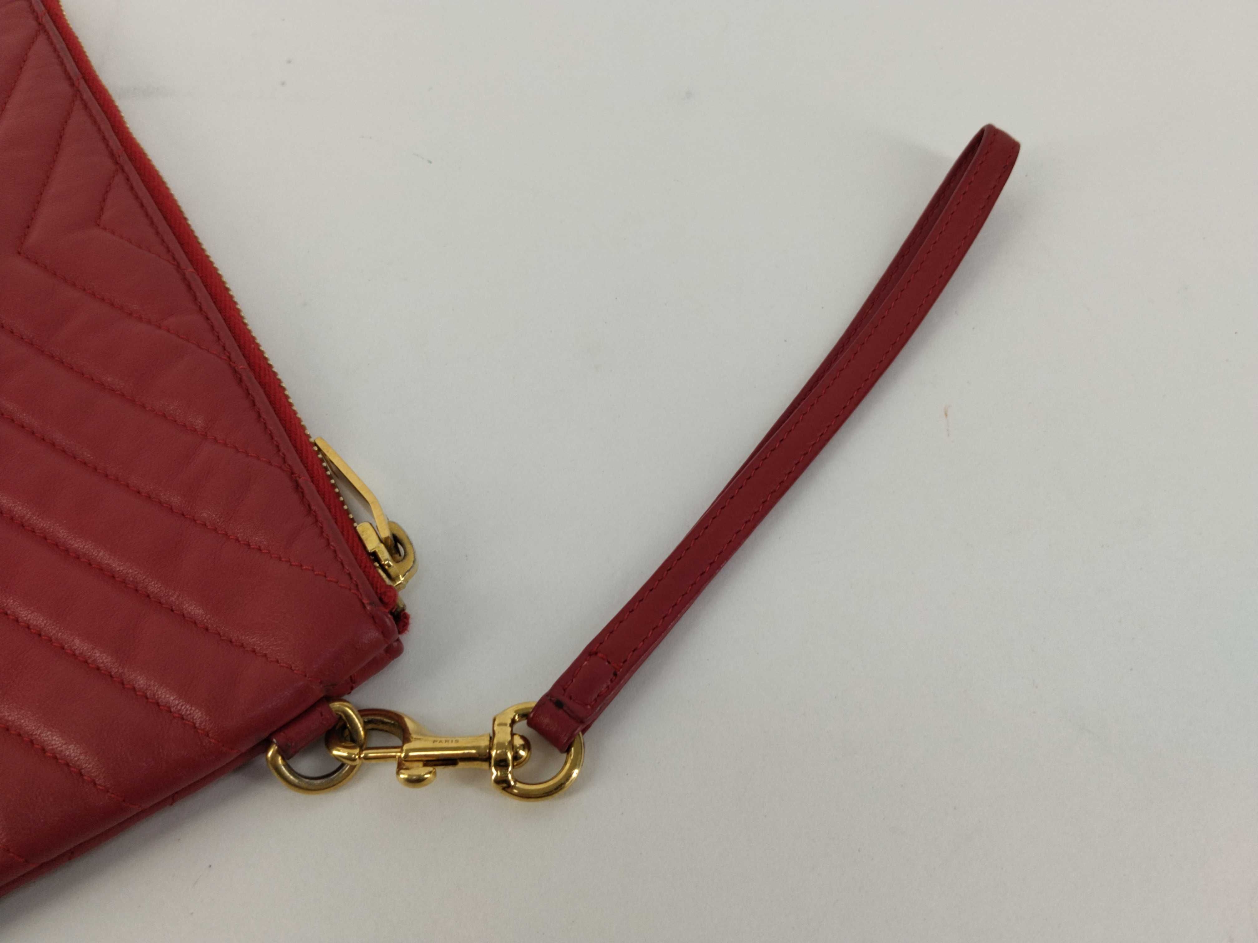Red Calfskin Clutch Bag — view 3