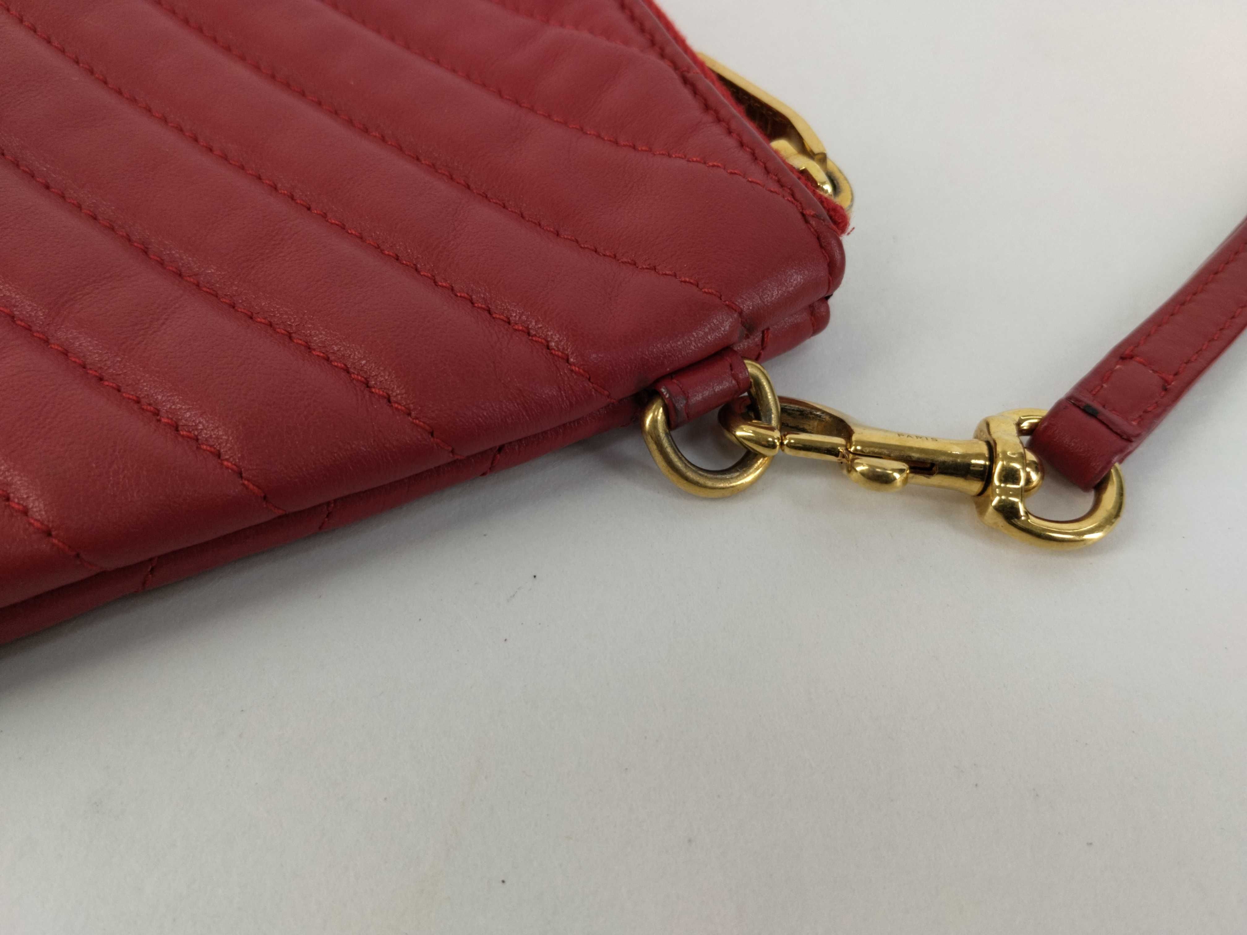 Red Calfskin Clutch Bag — view 5