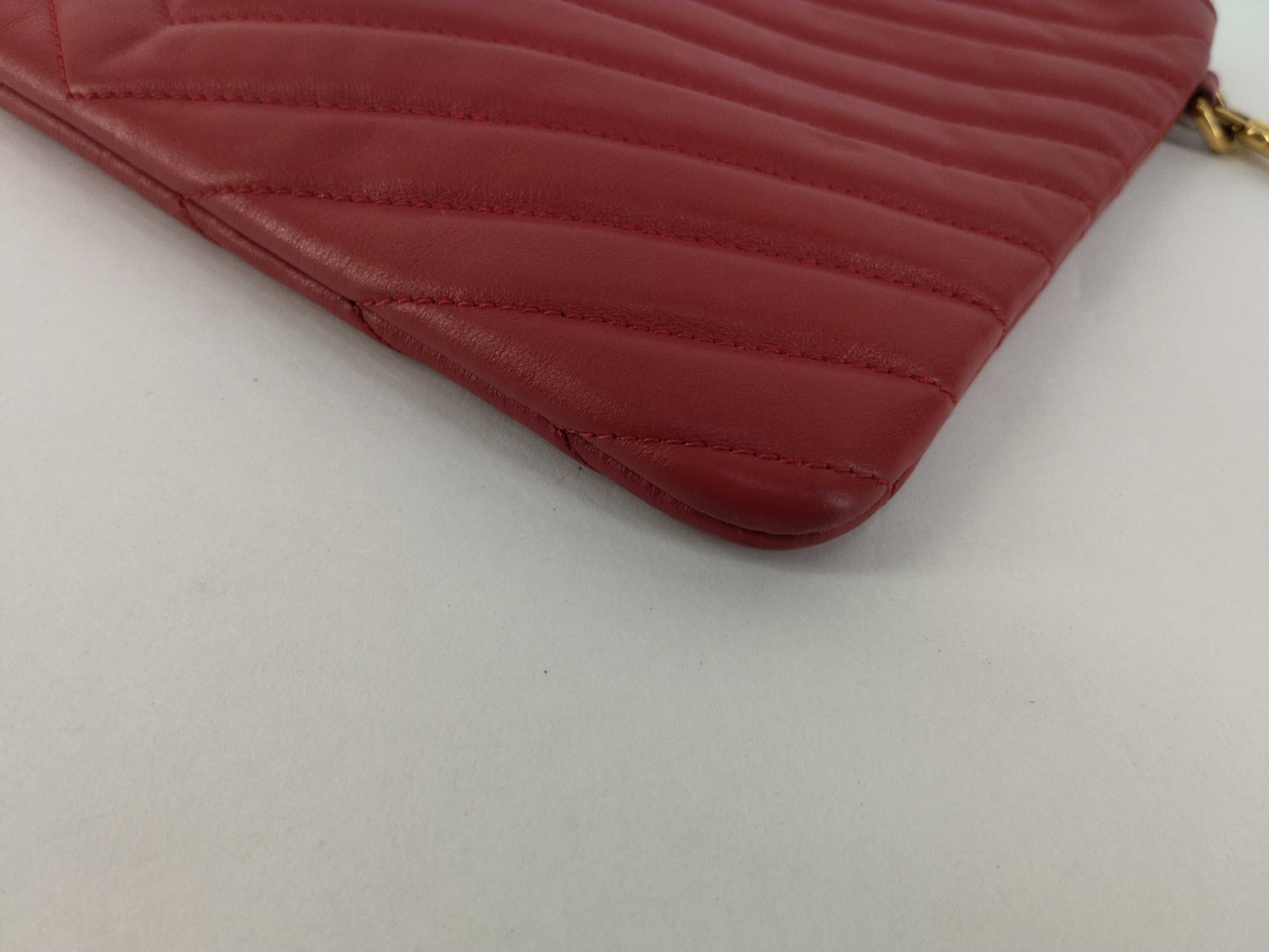 Red Calfskin Clutch Bag — view 6