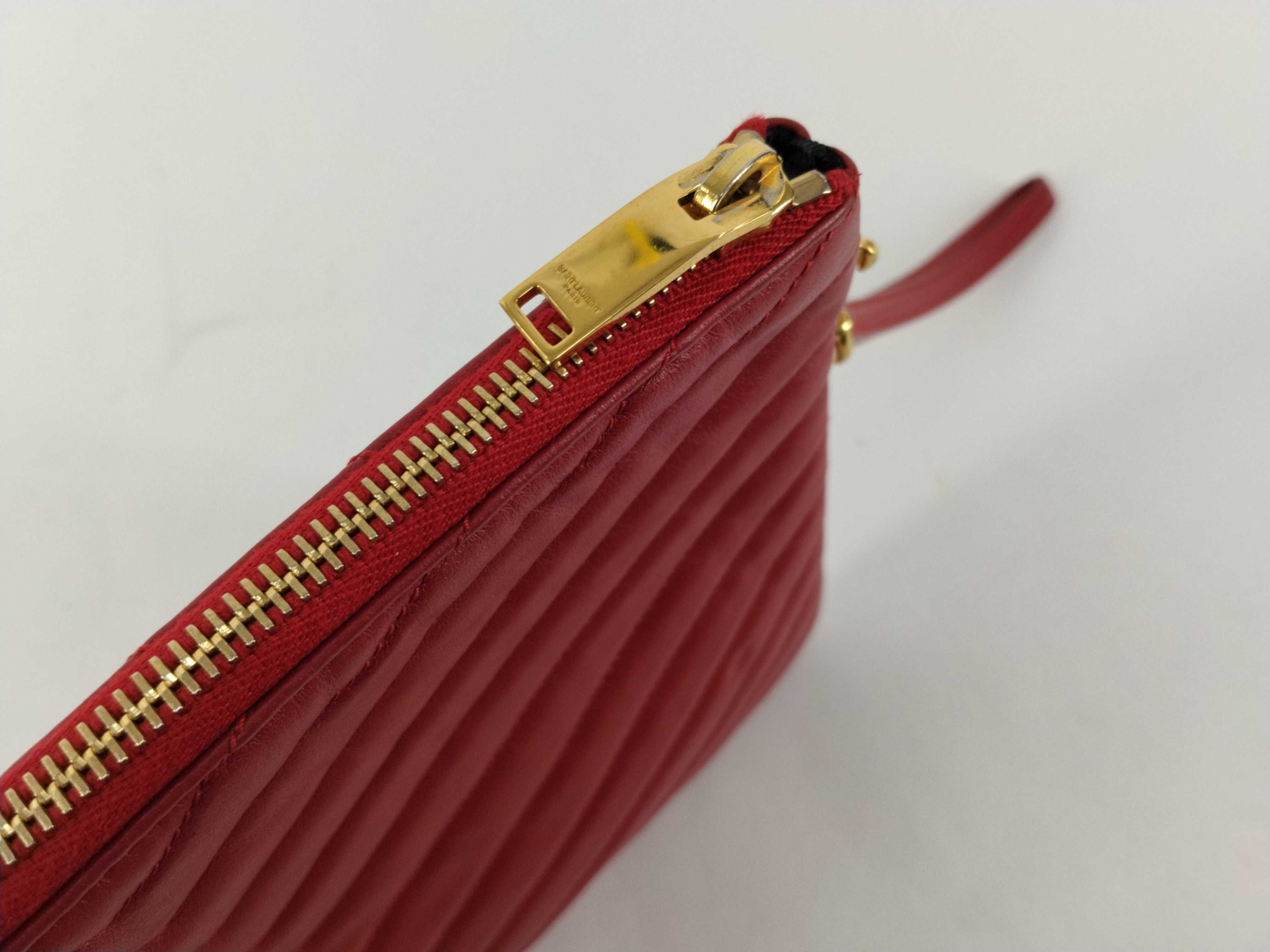 Red Calfskin Clutch Bag — view 8