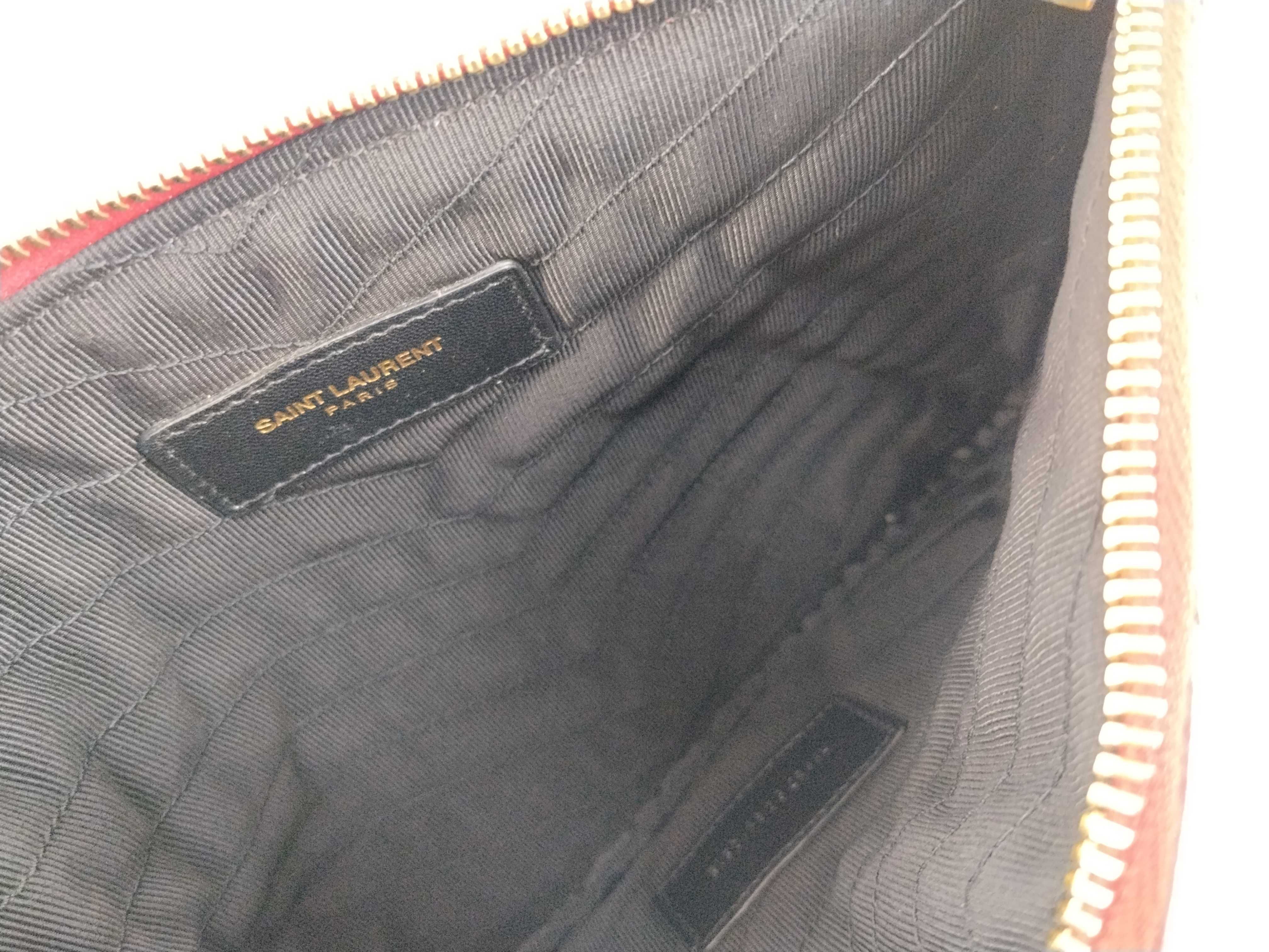 Red Calfskin Clutch Bag — view 10