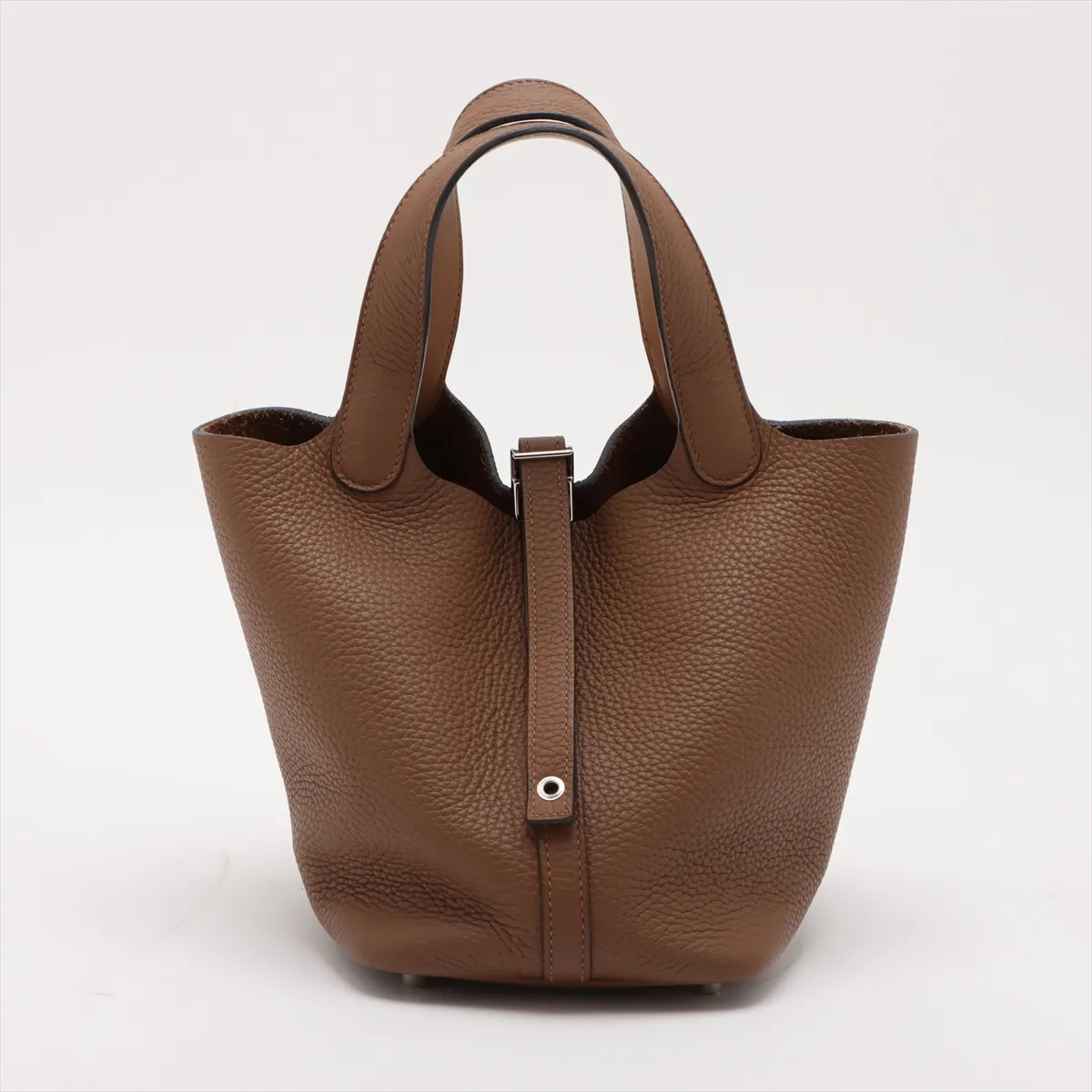 Hermès Picotin Lock 18 PM Eclat Taurillon Clemence x Veau Swift Arzan x Biscuit Silver Hardware Z: 2021